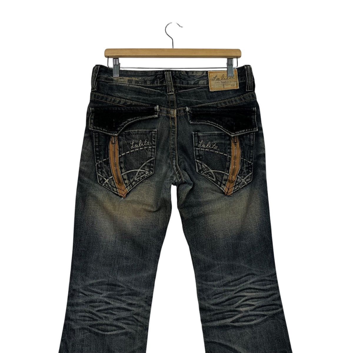 Japanese Brand Vintage Lolita Jeans Faded Denim Jeans Size 32" / US 10 / IT 46 - 9 Thumbnail