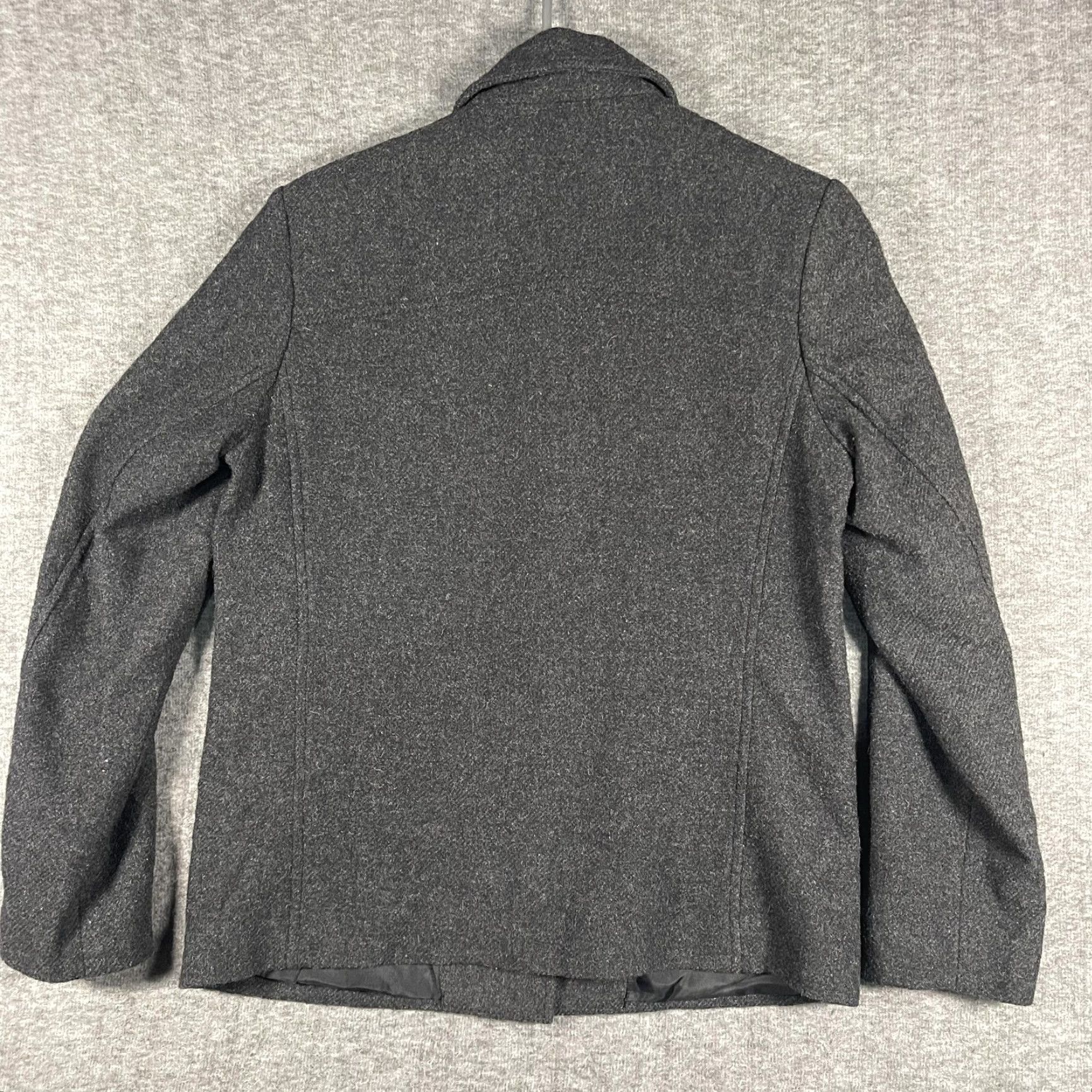 Gap GAP Jacket Womens Small Gray Wool Blend Lined Button Front Coat Pockets Size S / US 4 / IT 40 - 3 Thumbnail