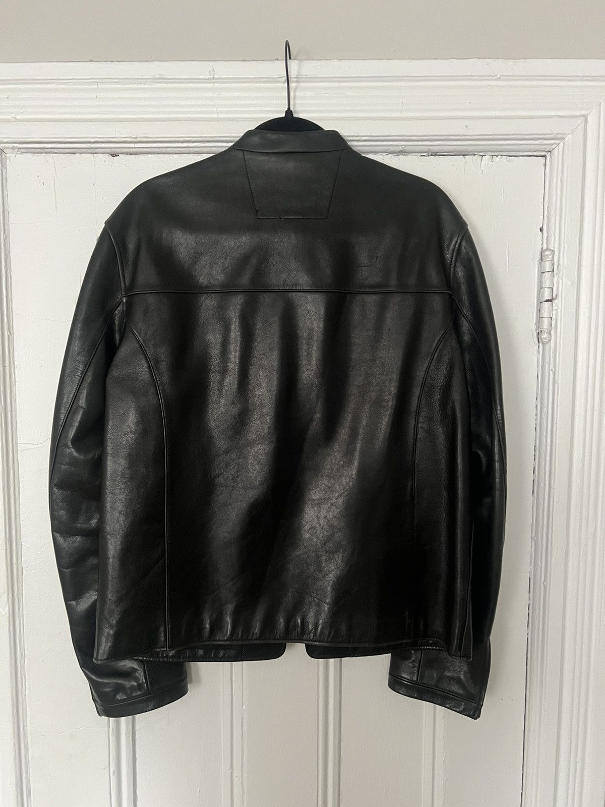 John Varvatos John Varvatos Black Smooth Leather Cafe Racer leather Jacket Size US M / EU 48-50 / 2 - 7 Thumbnail