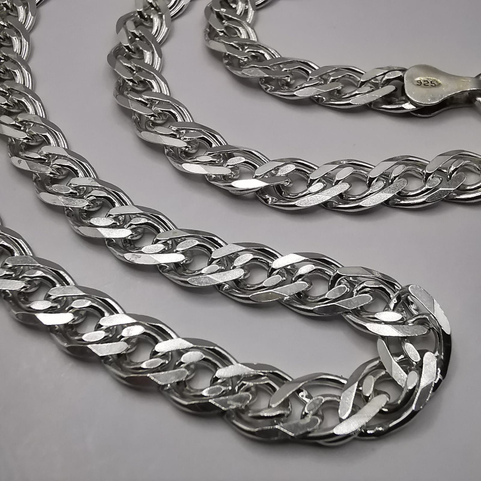 Sterling Silver Vintage Jewelry Chain, 925 Sterling Silver, Signed 25,03g Size ONE SIZE - 8 Thumbnail