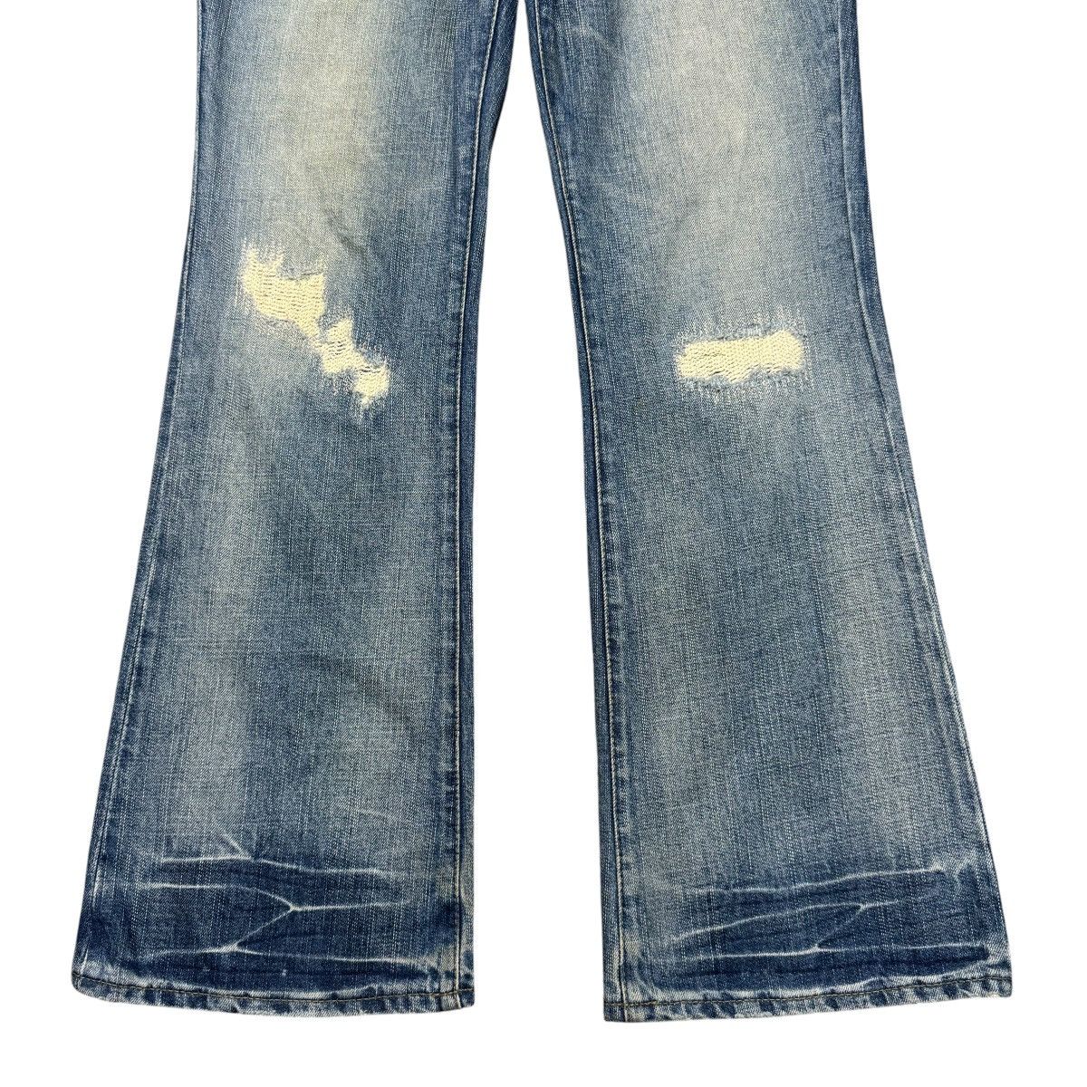 PPFM PPFM Repaired Denim Flare Jeans Size US 30 / EU 46 - 9 Thumbnail