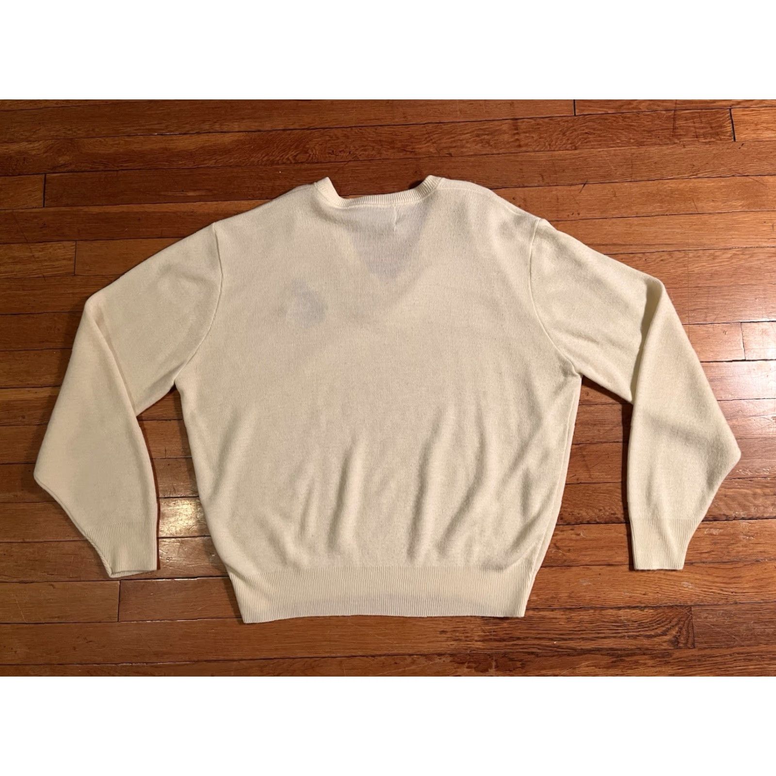 London Fog VINTAGE London Fog Sweater Shirt Men’s L Cream 80s 1988 City Classic Retro Embroidered Logo Knit Crew Neck Lightweight Oversized Solid Ivory Size US L / EU 52-54 / 3 - 5 Thumbnail