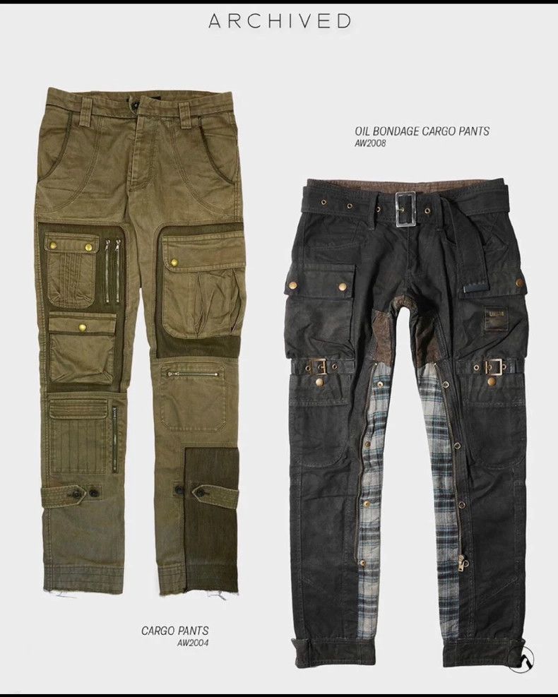 Undercover Undercover size 3 08 aw brushed wax patchwork overalls pan Size US 30 / EU 46 - 7 Thumbnail