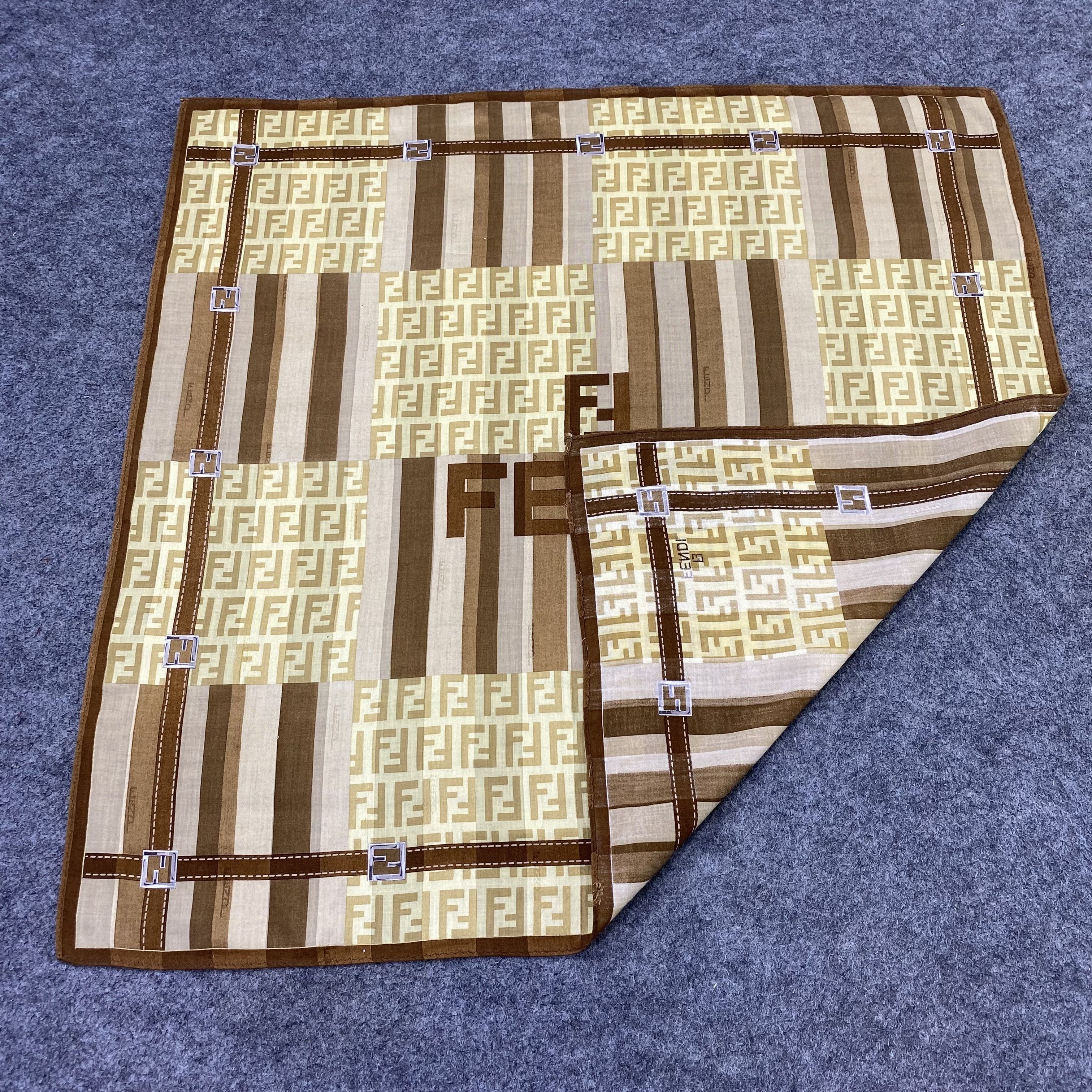 Fendi Fendi Handkerchief Neckerchief Bandana-B1956 Size ONE SIZE - 5 Thumbnail