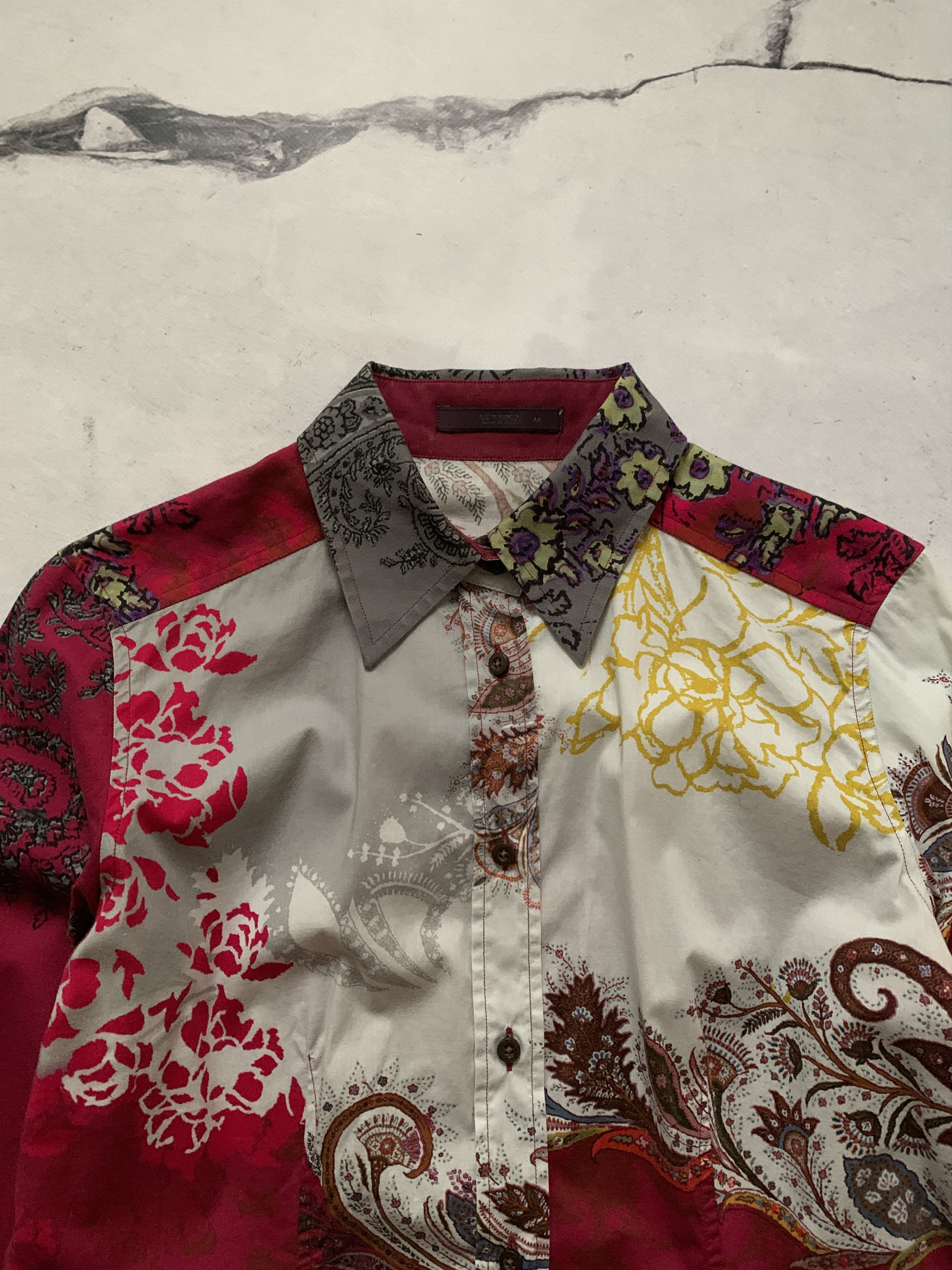 Etro Etro Women's Floral Blouse Top Multicolor Size 44 Italian Size M / US 6-8 / IT 42-44 - 2 Thumbnail