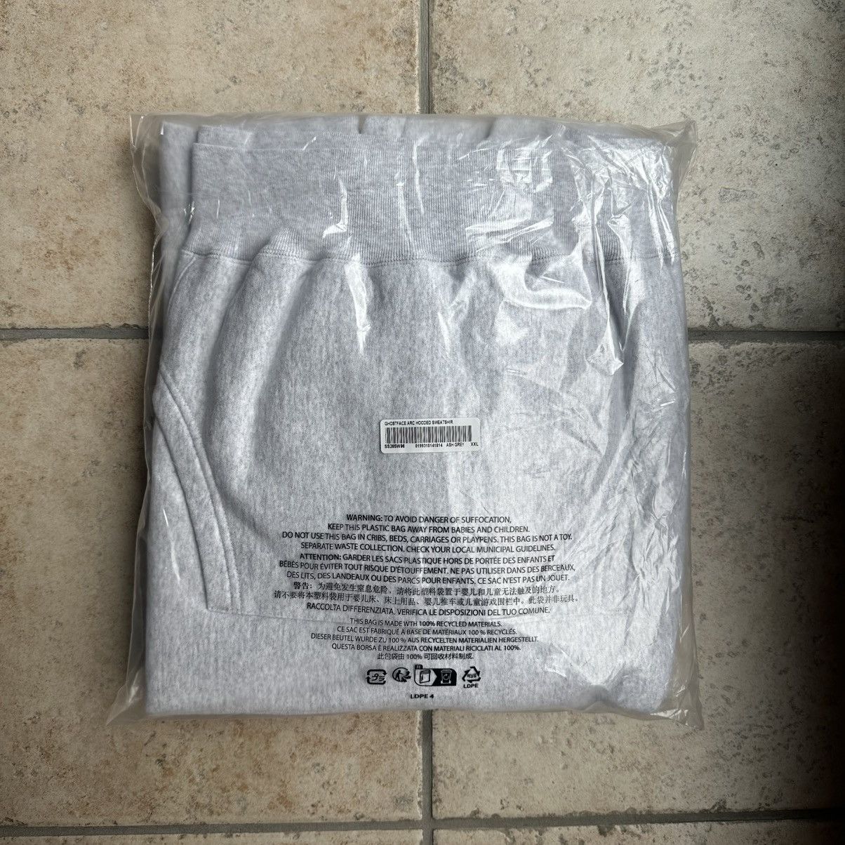 Supreme Supreme Ghostface Arc Hooded Sweatshirt Ash Grey Size XXL Size US XXL / EU 58 / 5 - 2 Thumbnail