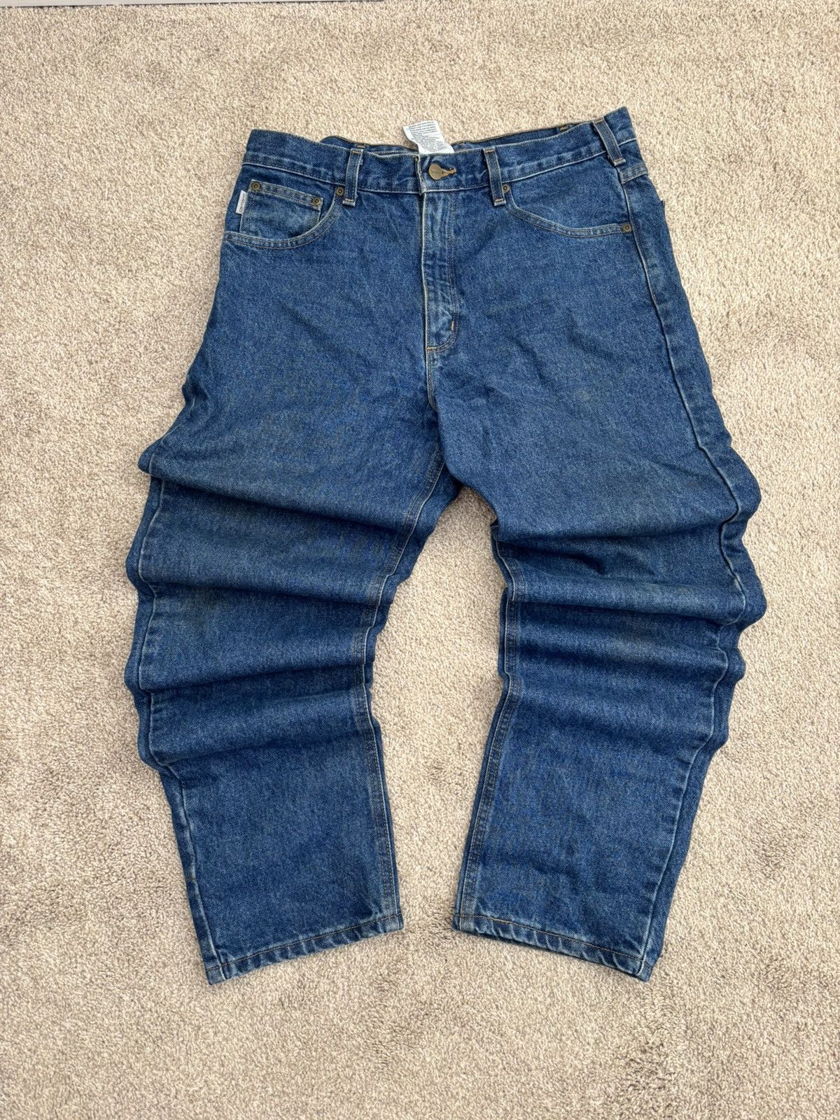 Carhartt Vintage Carhartt Denim Work Pants Size US 34 / EU 50 - 2 Thumbnail