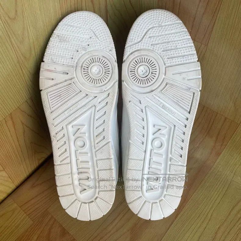 Louis Vuitton Louis Vuitton Trainer S neaker leather and rubber logo low Size US 8 / EU 41 - 3 Thumbnail