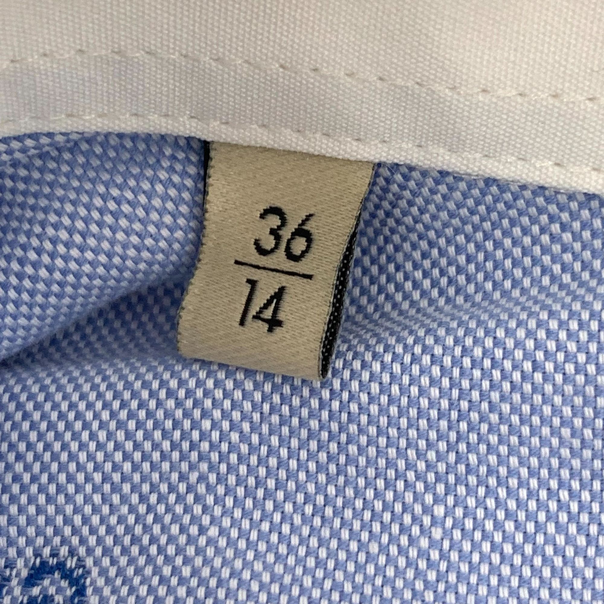 Gucci Gucci Light Blue Double G Jacquard Cotton Long-Sleeve Shirt Size XS / US 0-2 / IT 36-38 - 4 Thumbnail
