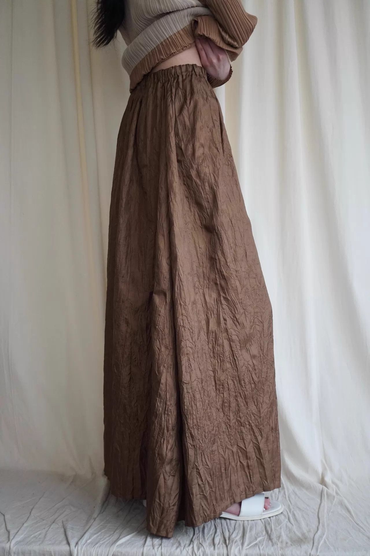 Issey Miyake Issey Miyake 1994 Rare Euro Bark Pleat Long Skirt S Size 26" / US 2 / IT 38 - 6 Thumbnail