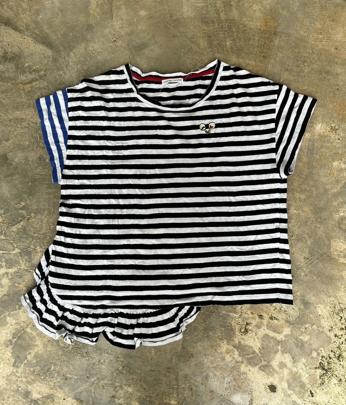 Tsumori Chisato Tsumori Chisato Issey Miyake Stripe Tshirt Size ONE SIZE - 1 Thumbnail