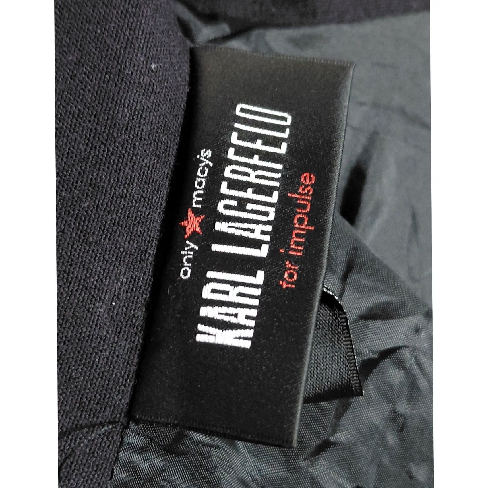 Karl Lagerfeld Karl Lagerfeld for Impulse Black Solid Knit Sleeveless Dress Size 6 Womens Size M / US 6-8 / IT 42-44 - 6 Thumbnail