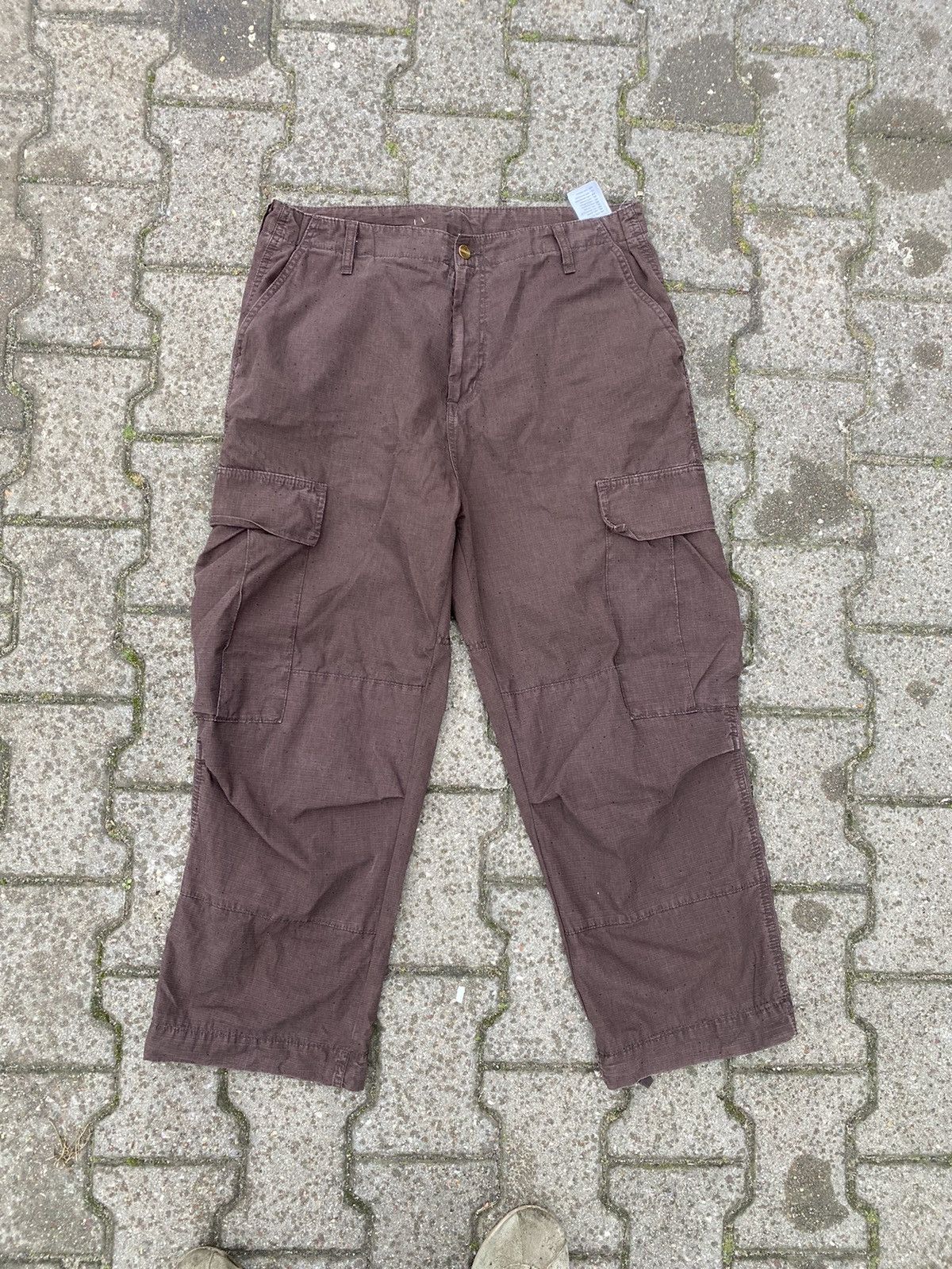 Carhartt × Vintage Vintage Carhartt brown cargo pants 34/36 Size US 34 / EU 50 - 2 Thumbnail