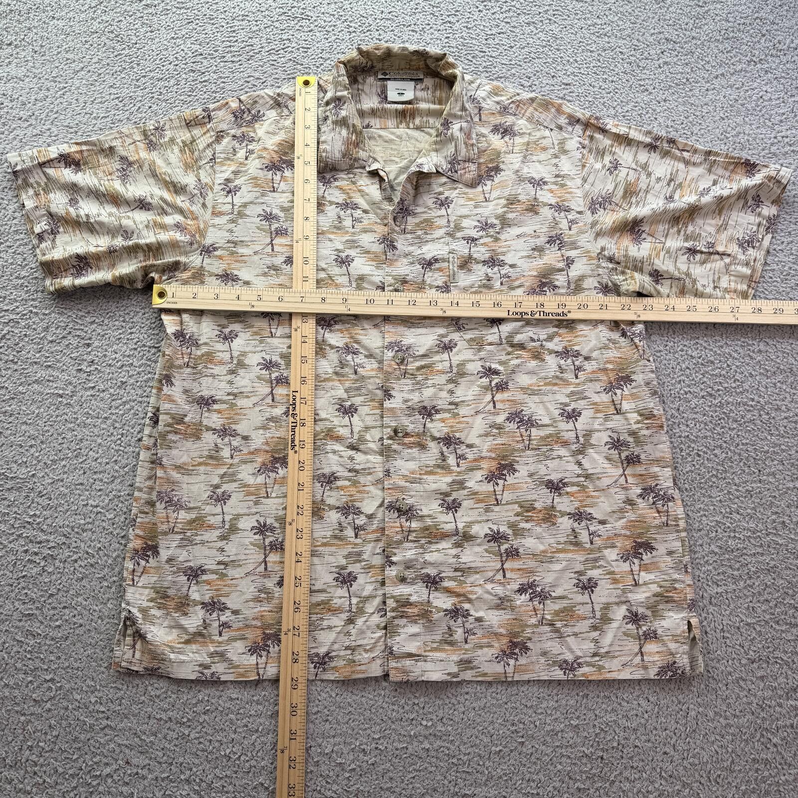Columbia Columbia Y2K Palm Tree Button Up Shirt Mens L Coastal Resort Size US L / EU 52-54 / 3 - 3 Thumbnail