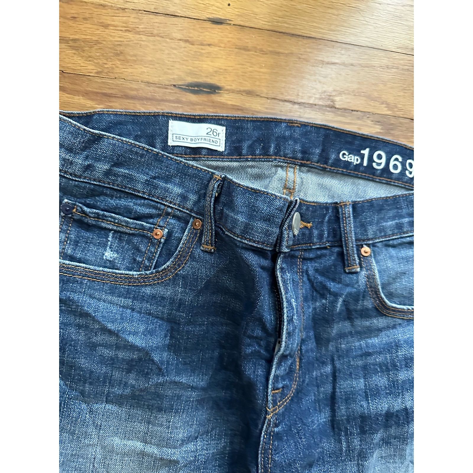 Gap Gap Sexy Boyfriend Jeans 26r Size 26" / US 2 / IT 38 - 7 Thumbnail