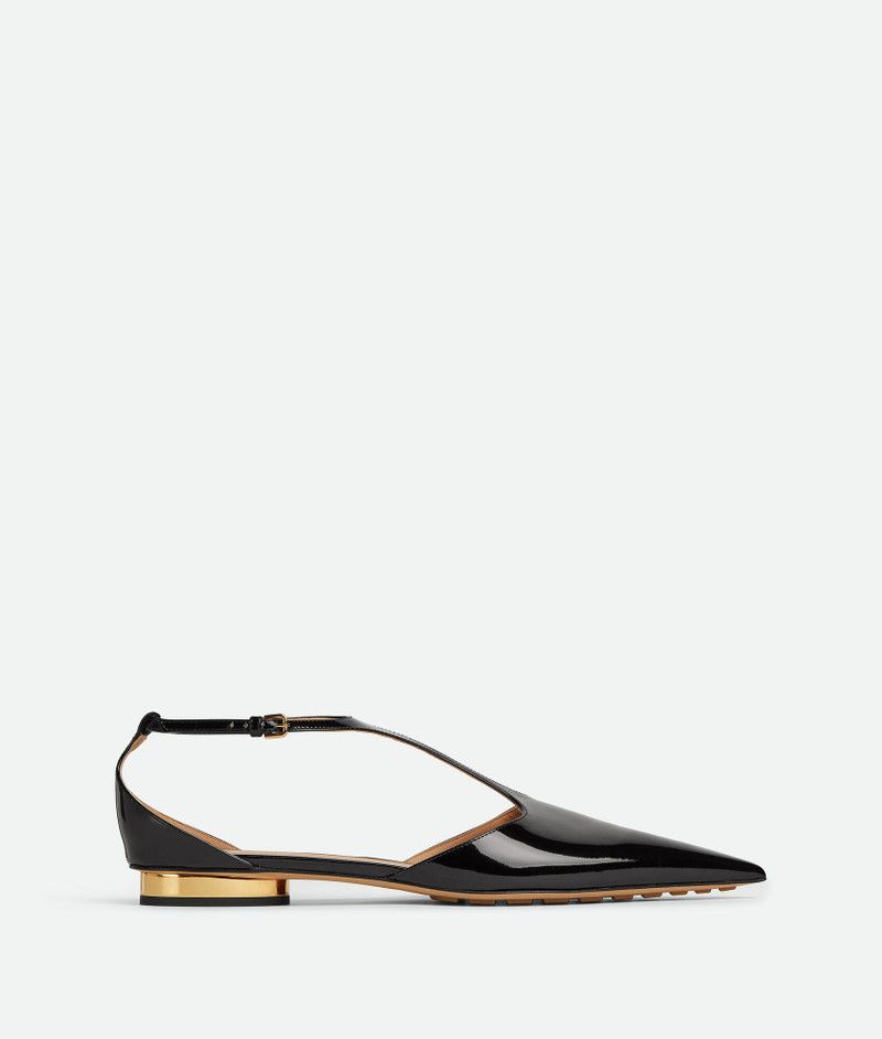 Bottega Veneta o1n1vont1125 Rocket T-Bar Ballerina Flat in Black Size US 8.5 / IT 38.5 - 1 Thumbnail