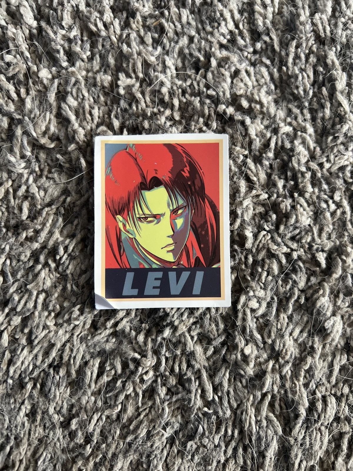 Hypebeast Attack On Titan Levi Ackerman Sticker Size ONE SIZE - 1 Thumbnail