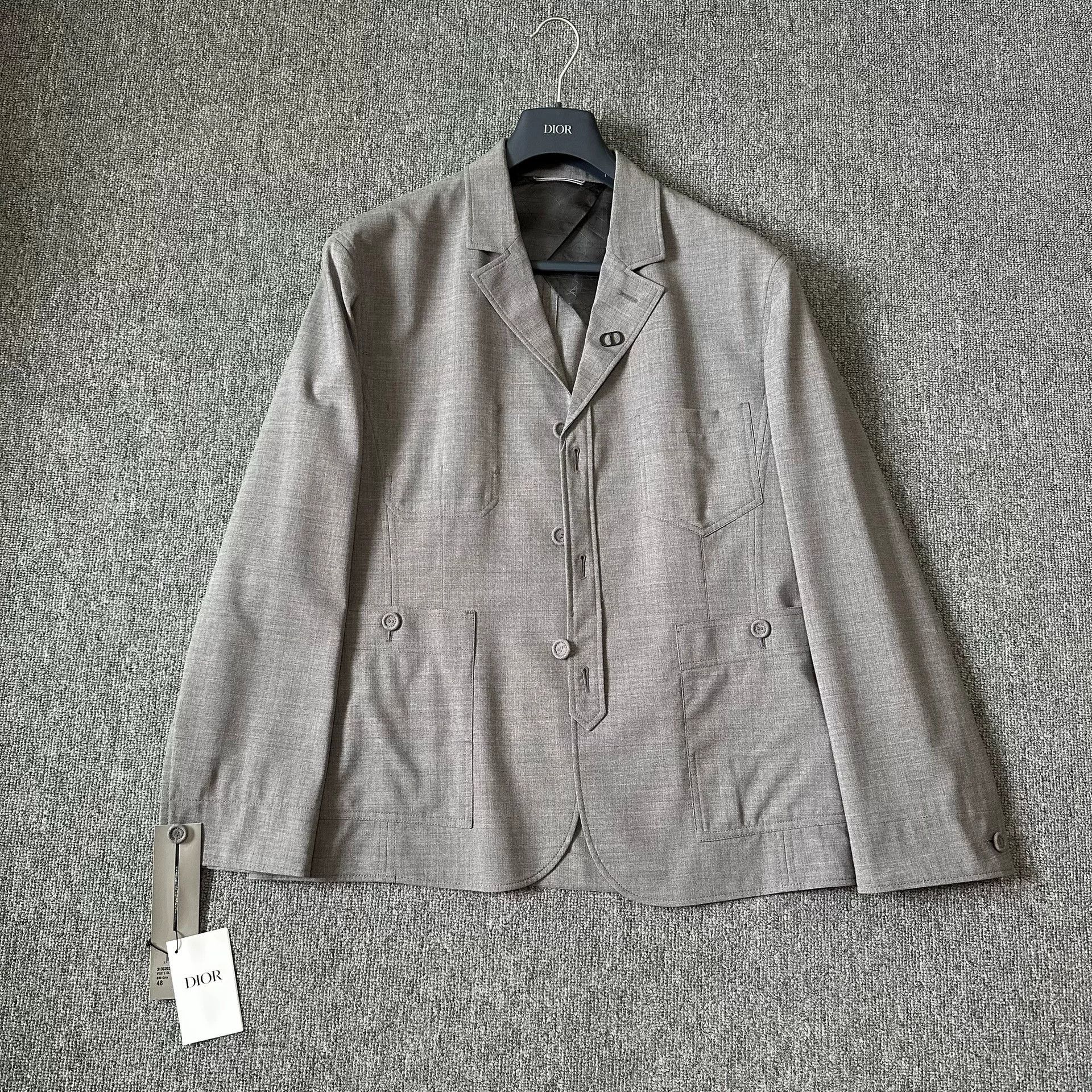 Dior Dior CD Logo Wool Suit Jacket Size US M / EU 48-50 / 2 - 1 Thumbnail