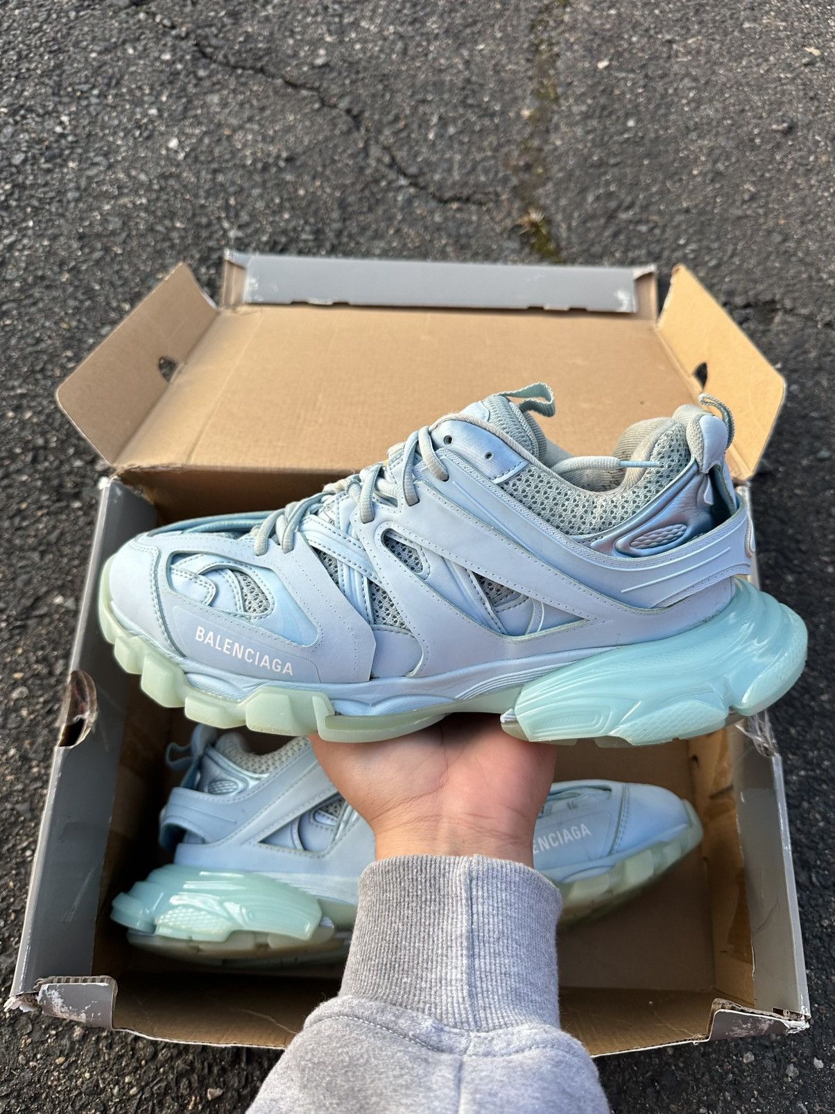 Balenciaga Balenciaga Track Blue Gel Size US 11 / EU 44 - 9 Thumbnail