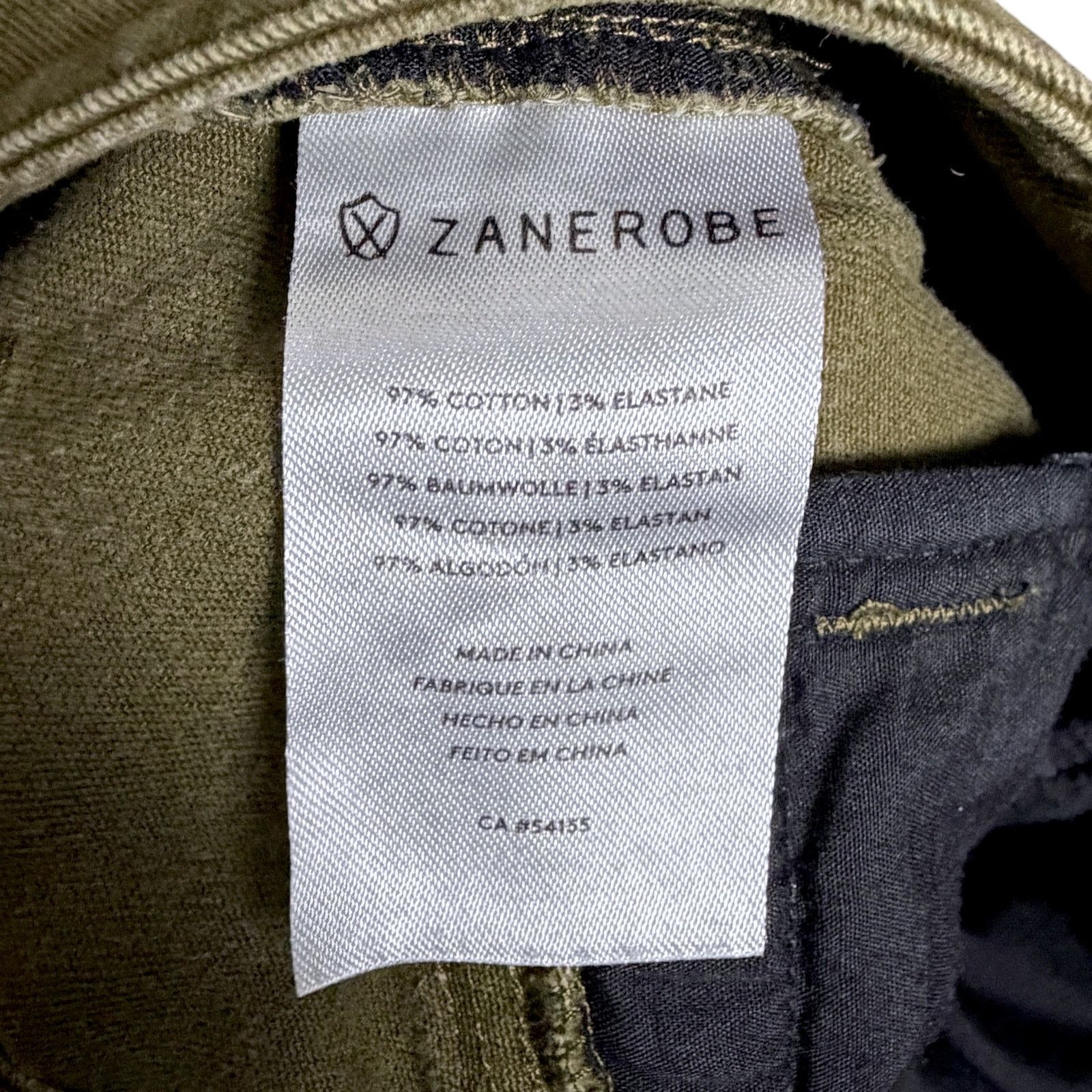 Zanerobe Zanerobe Olive Green Mens 36x30 Khaki Chino Stretch Joggers Size US 36 / EU 52 - 9 Thumbnail