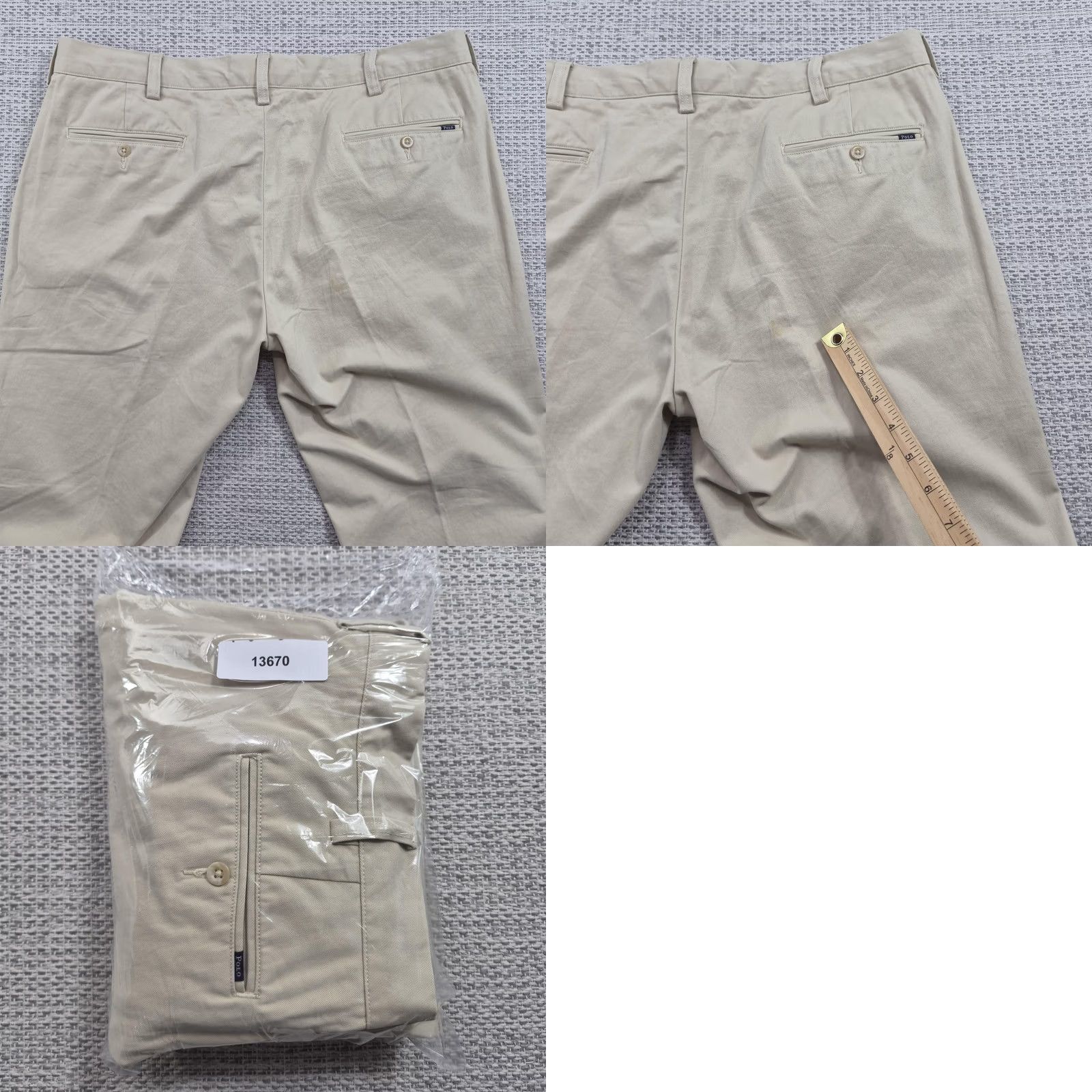 Polo Ralph Lauren Polo Ralph Lauren Pants Mens 38x32 Beige Chino Slim Fit Cotton Casual Spring Mens Size US M / EU 48-50 / 2 - 9 Thumbnail