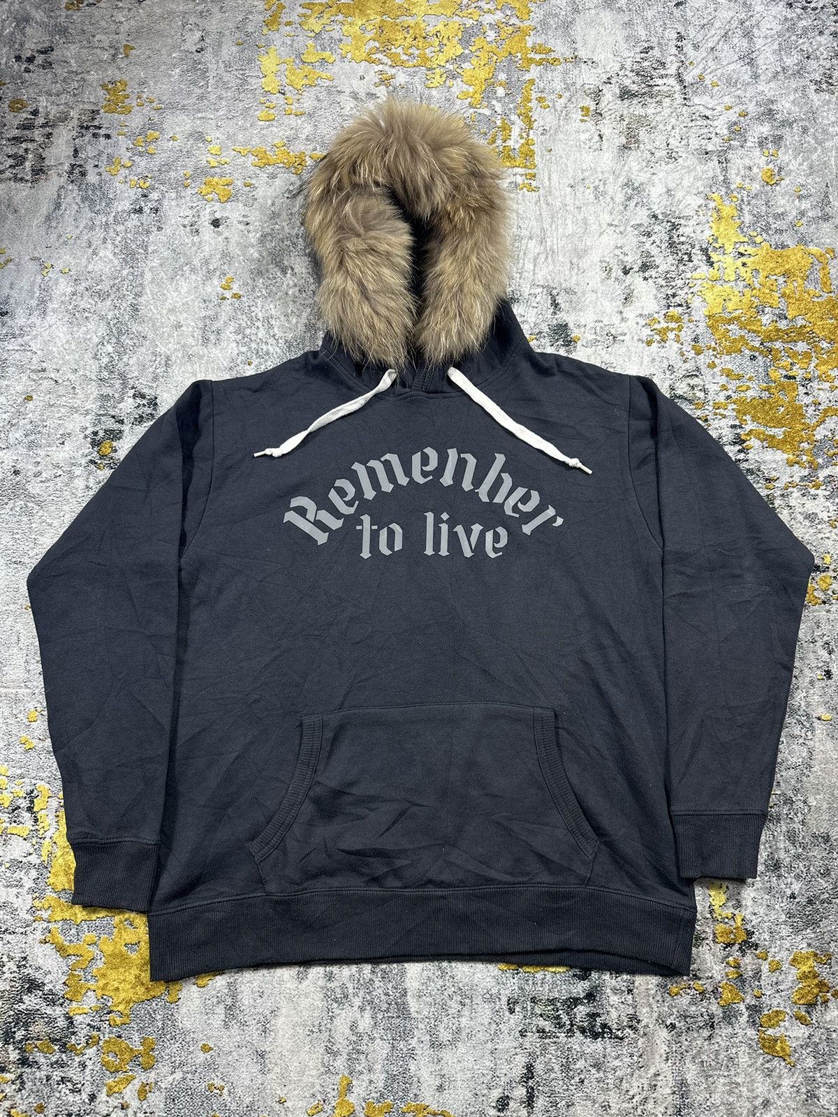 REMEMBER TO LIVE FUR HOODIE ILLS IFSIX LGB HYSTERIC STYLE