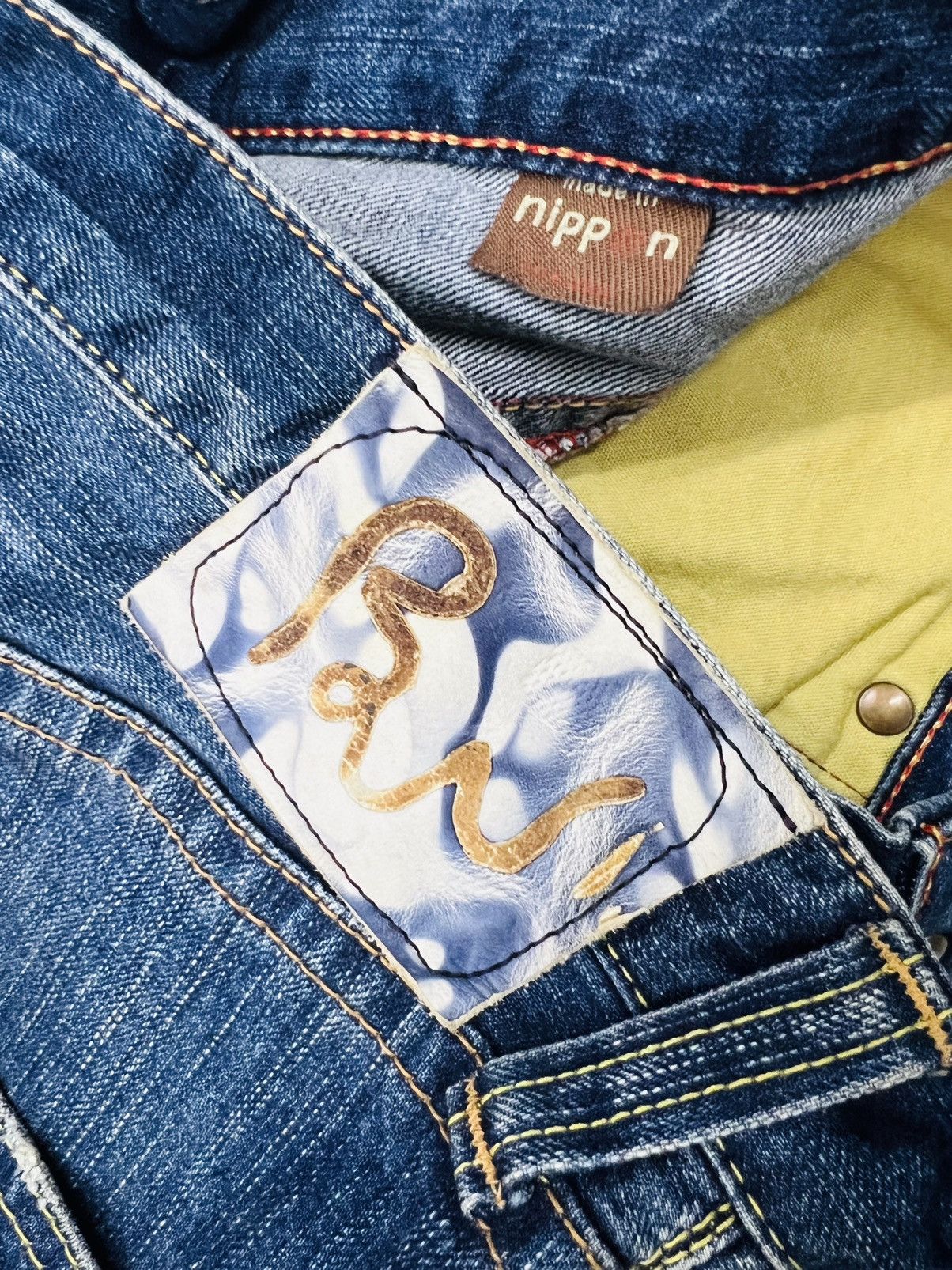 Japanese Brand × Vintage Vintage Blueway Flared Union Made Jeans Size US 32 / EU 48 - 12 Thumbnail