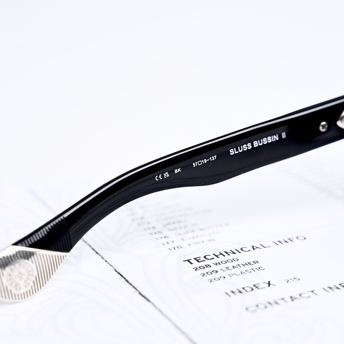 Chrome Hearts CHROME HEARTS SLUSS BUSSIN II BLACK SUNGLASSES Size ONE SIZE - 9 Thumbnail