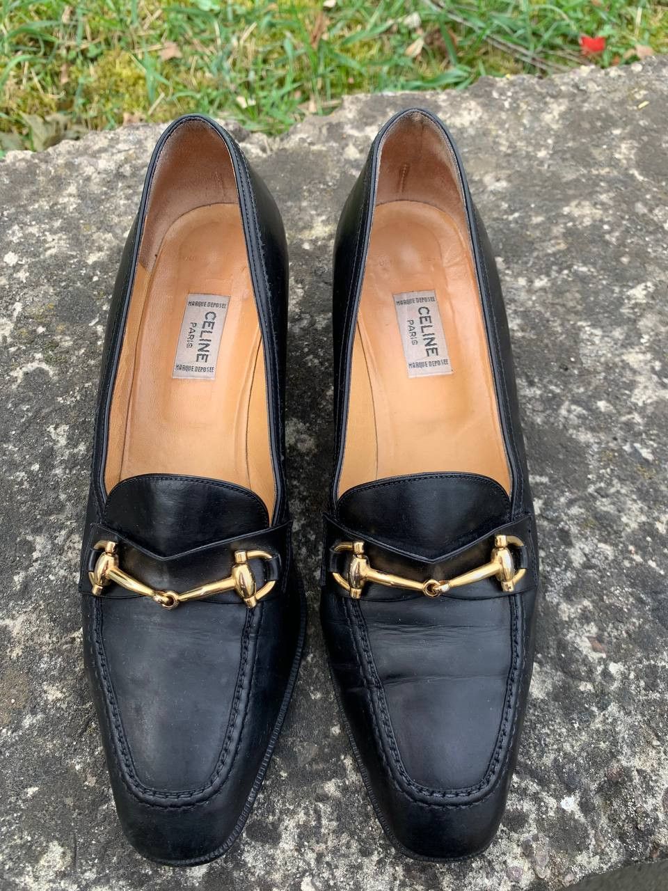 Celine Vintage luxury designer streetwear Celine heels Sz 37 Size US 7 / IT 37 - 3 Thumbnail