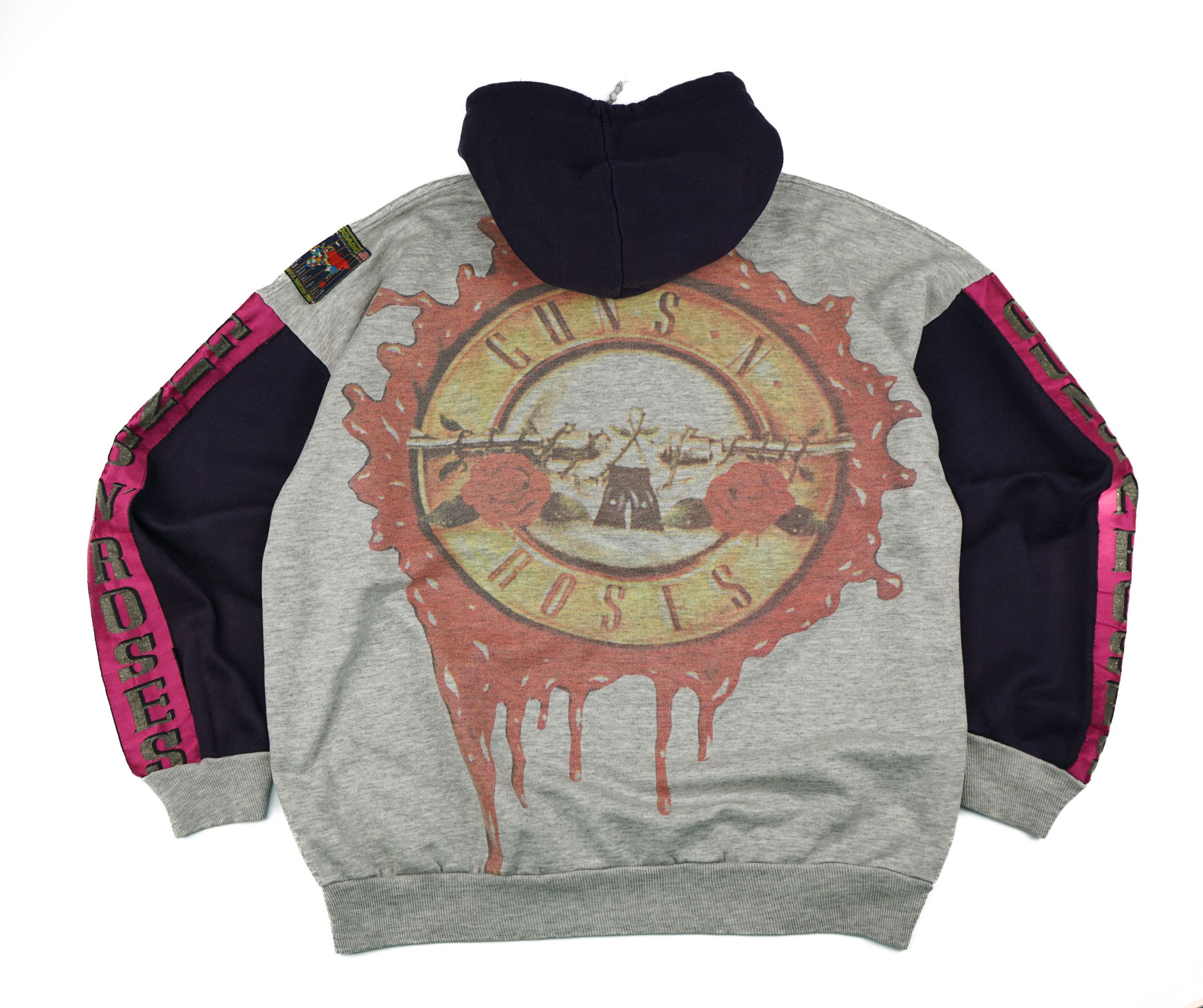 Band Tees × Vintage Vintage 1990s Axel Rose Guns N Roses Hoodie All Over Print Size US L / EU 52-54 / 3 - 10 Thumbnail