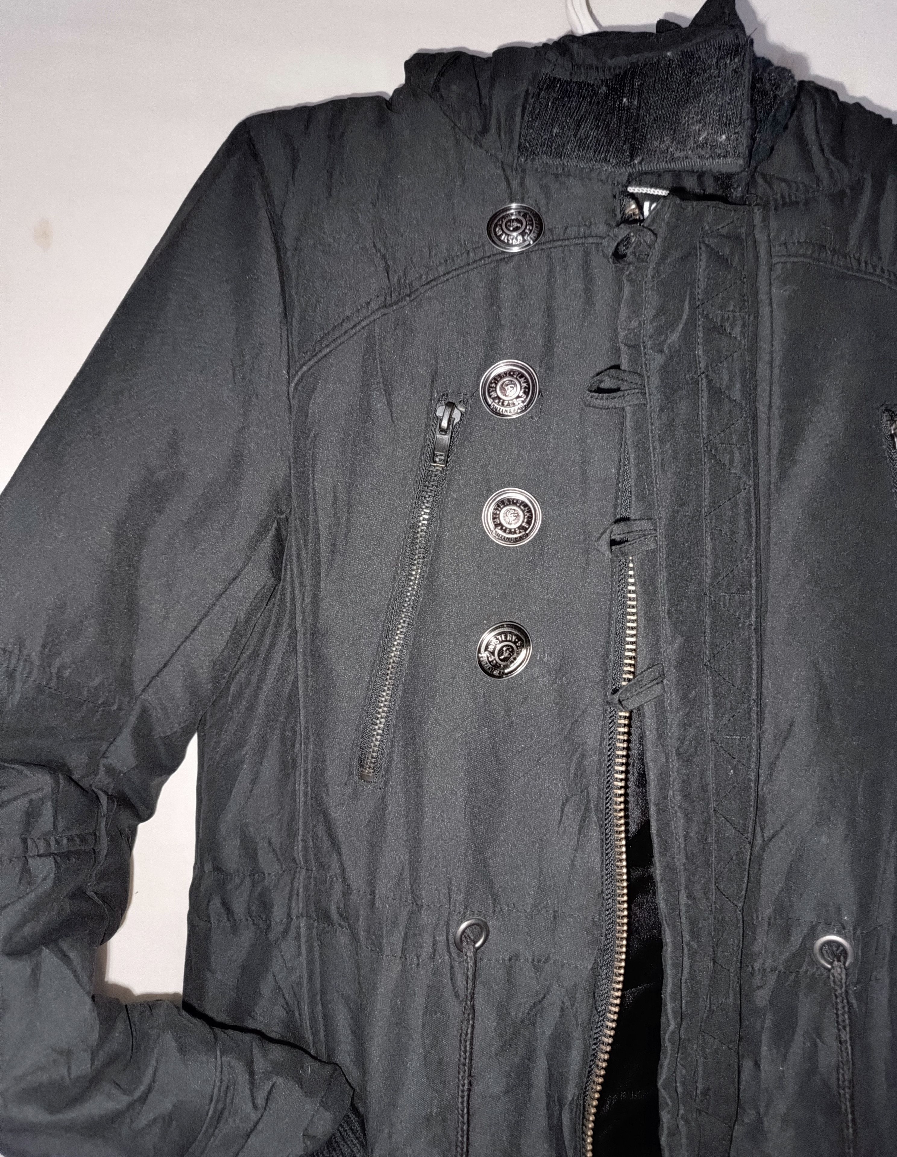 14th Addiction × KMRii × Yasuyuki Ishii JAPANESE Maison Gilfy BONDAGE FUR HOODED 2 ZIPP GOTHIC PUNK Size S / US 4 / IT 40 - 3 Thumbnail