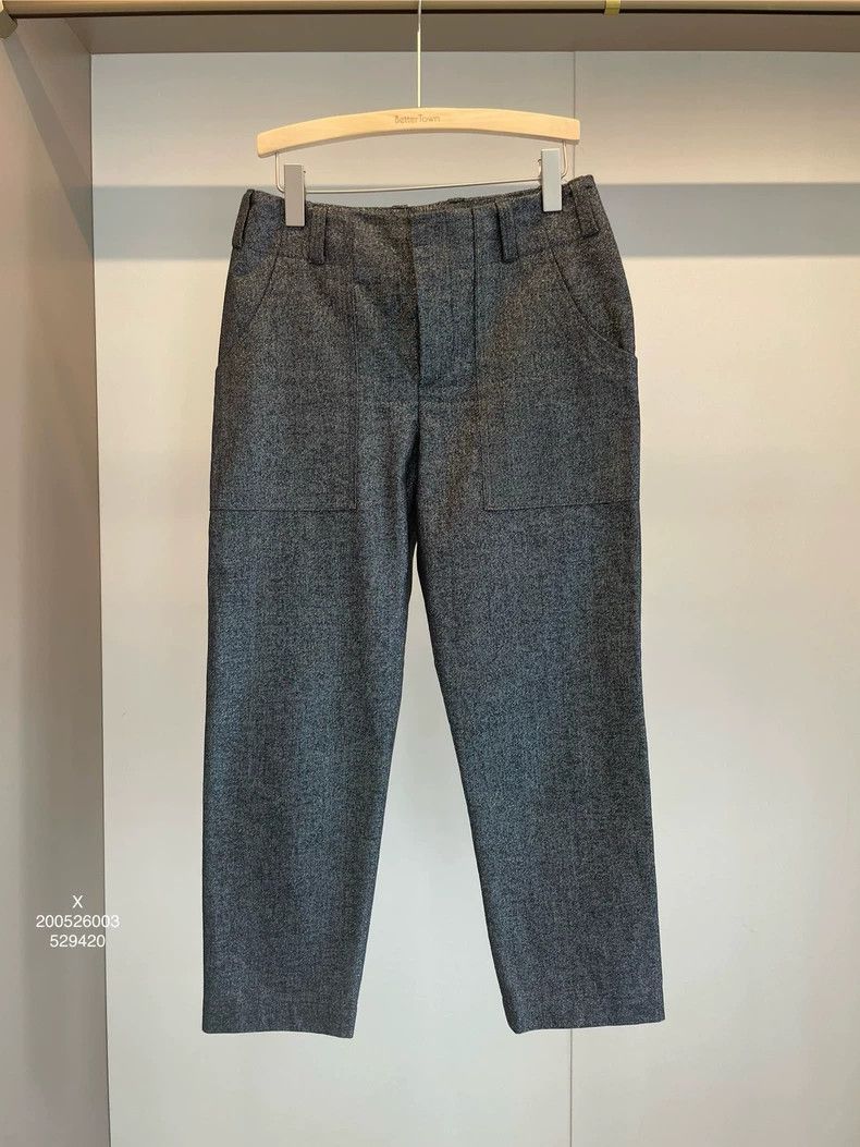 Brunello Cucinelli Brunello Cucinelli Gray Cotton Casual Pants - dmc Size US 36 / EU 52 - 1 Thumbnail