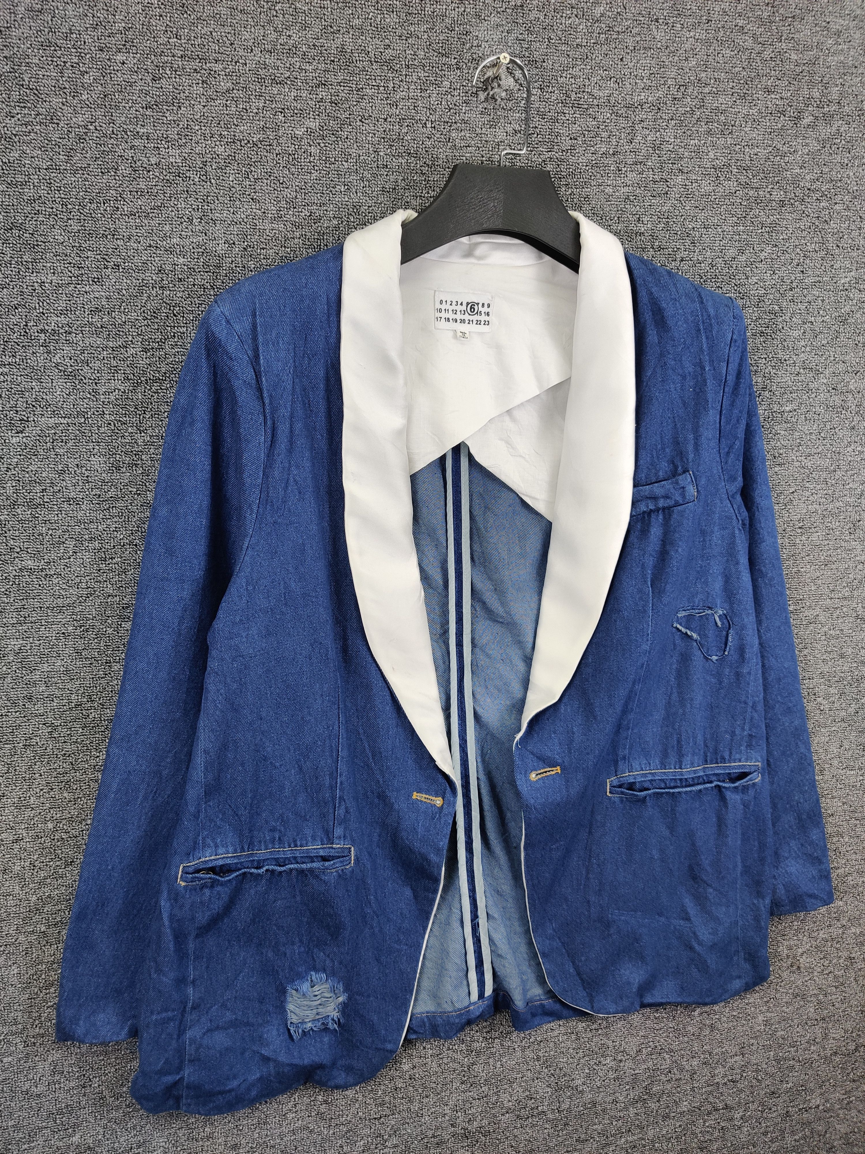 Maison Margiela Maison Margiela MM6 Denim Blazer Jacket Size US M / EU 48-50 / 2 - 7 Thumbnail