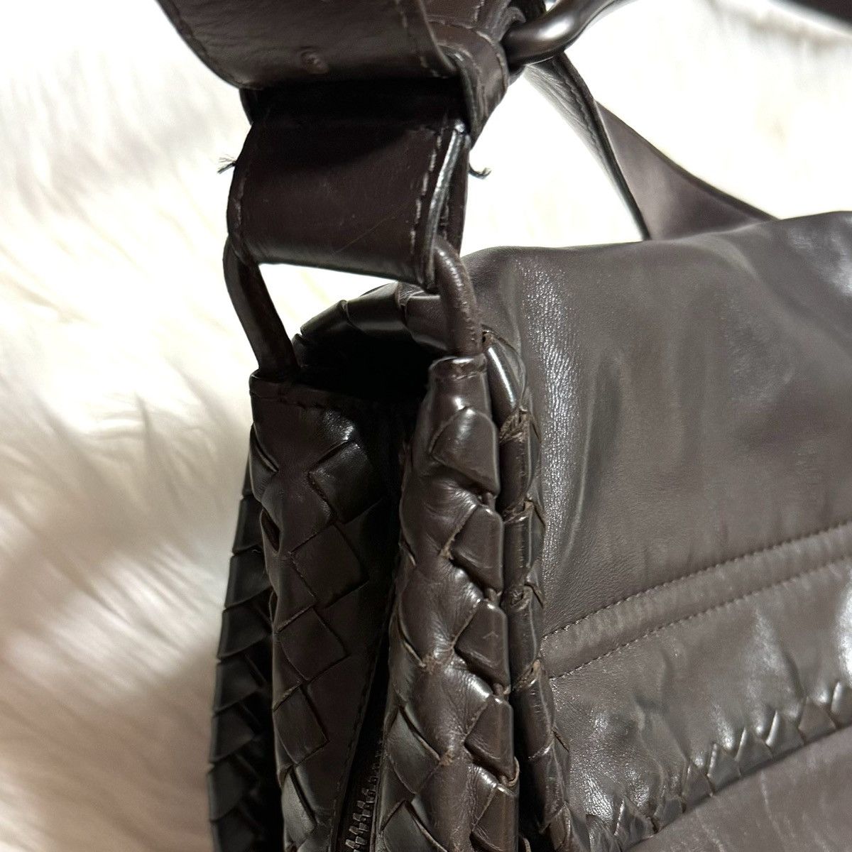 Bottega Veneta Bottega Veneta Intrecciato Piping Leather Shoulder Bag Size ONE SIZE - 25 Thumbnail