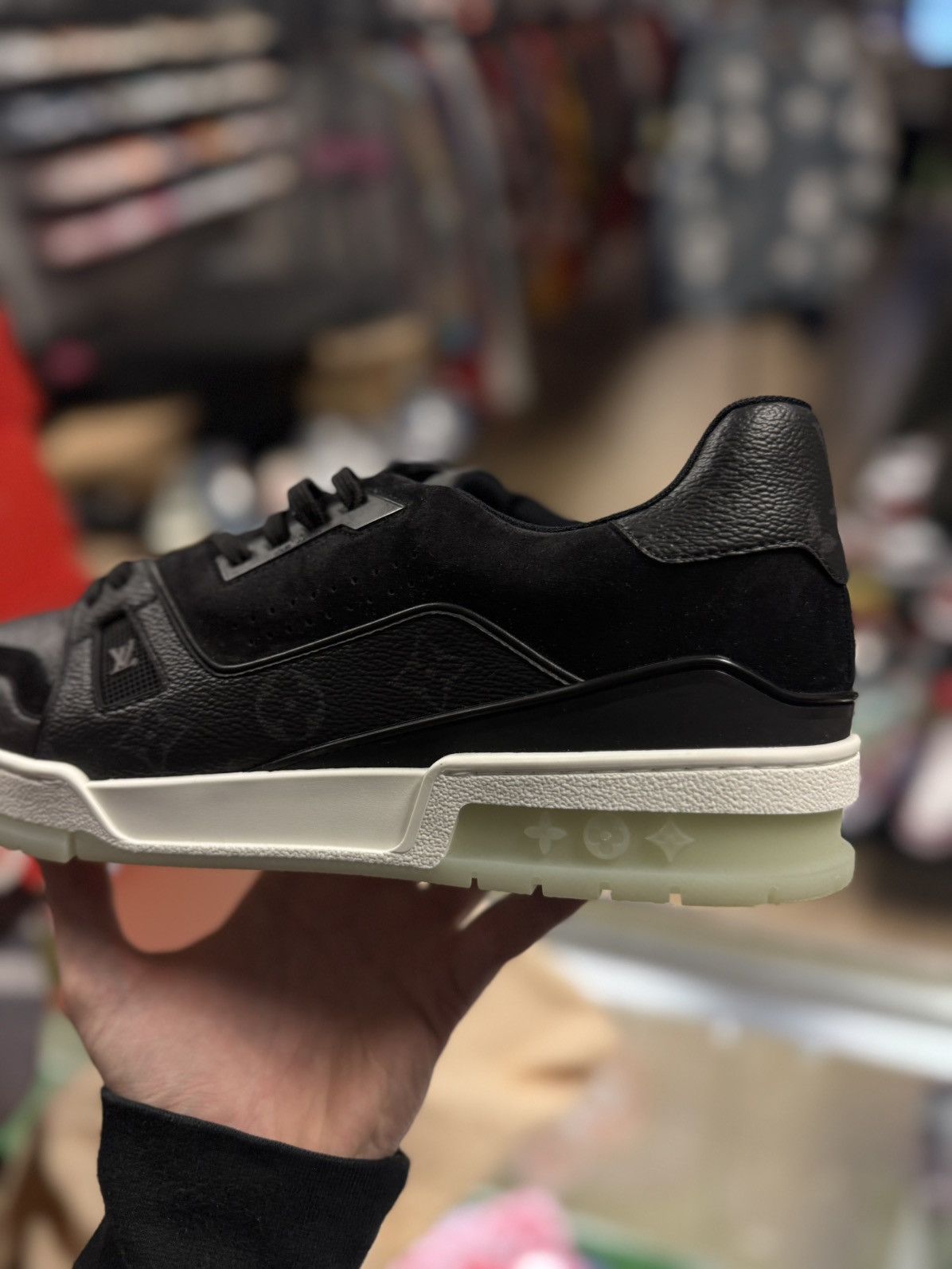 Louis Vuitton Louis Vuitton Black Trainer Size UK11/12US $1370 Retail Size US 12 / EU 45 - 8 Thumbnail