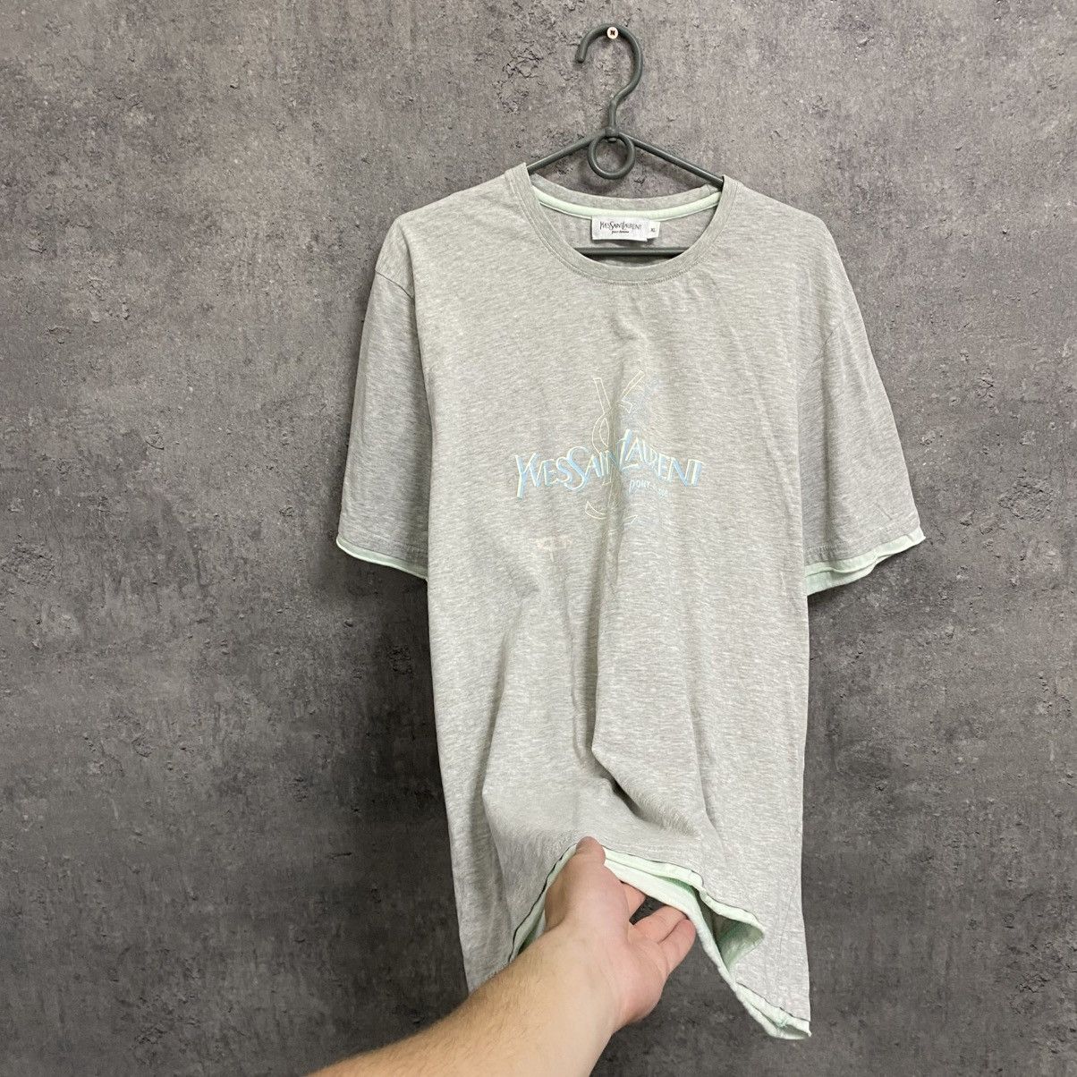 Yves Saint Laurent Vintage Yves Saint Laurent T-Shirt Big Logo YSL Size US XL / EU 56 / 4 - 2 Thumbnail