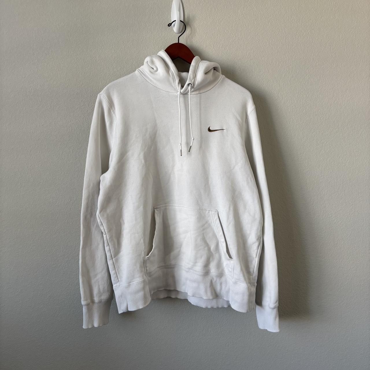 Nike White Nike Hoodie Size US L / EU 52-54 / 3 - 2 Thumbnail