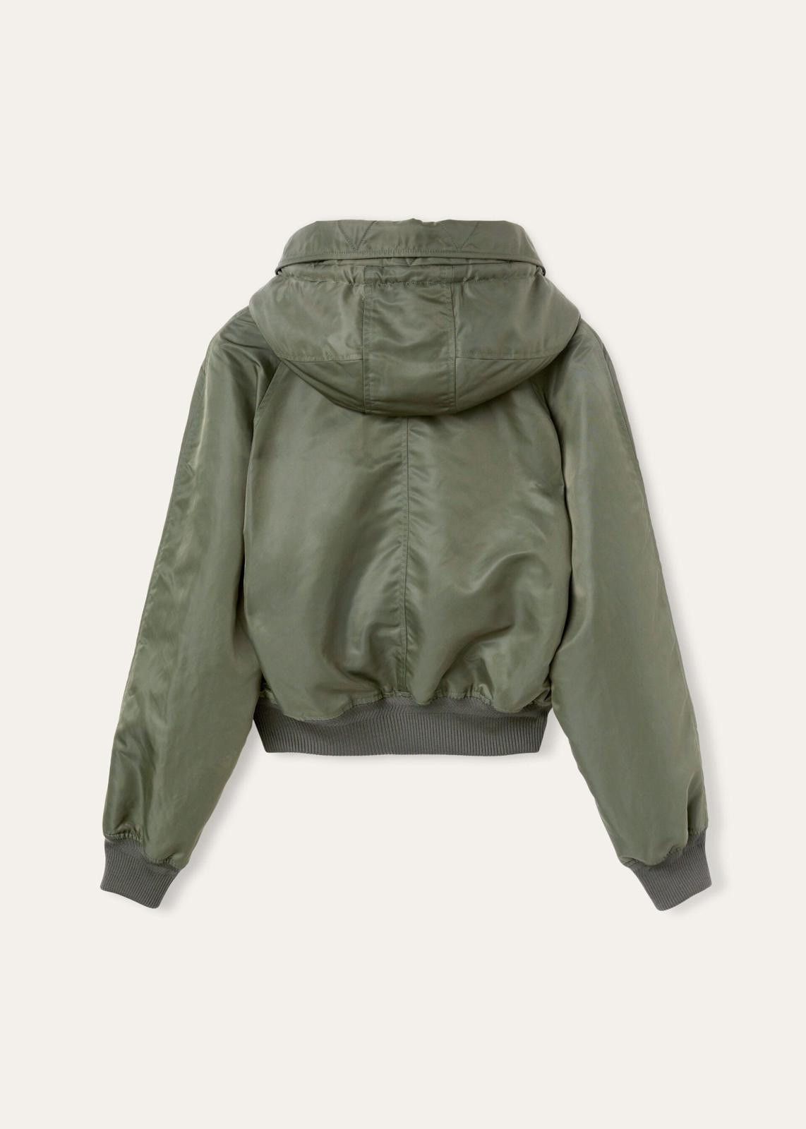 Loro Piana o1srvl11e0125 FAN6275 Amantin Bomber Jacket in Green Size L / US 10 / IT 46 - 2 Thumbnail