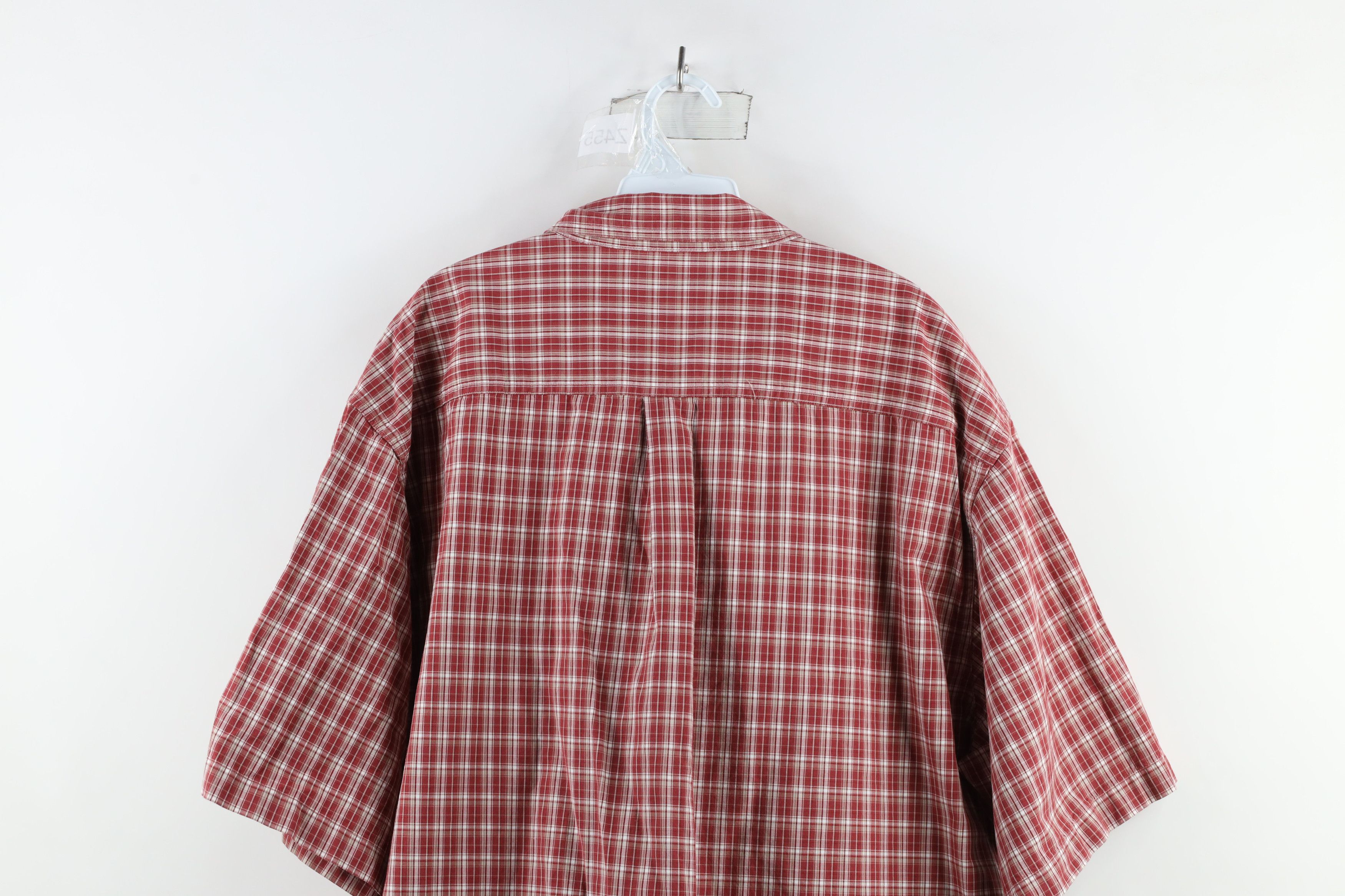 Carhartt × Vintage Vintage Carhartt Out Short Sleeve Button Down Shirt Red Size US XXL / EU 58 / 5 - 9 Thumbnail
