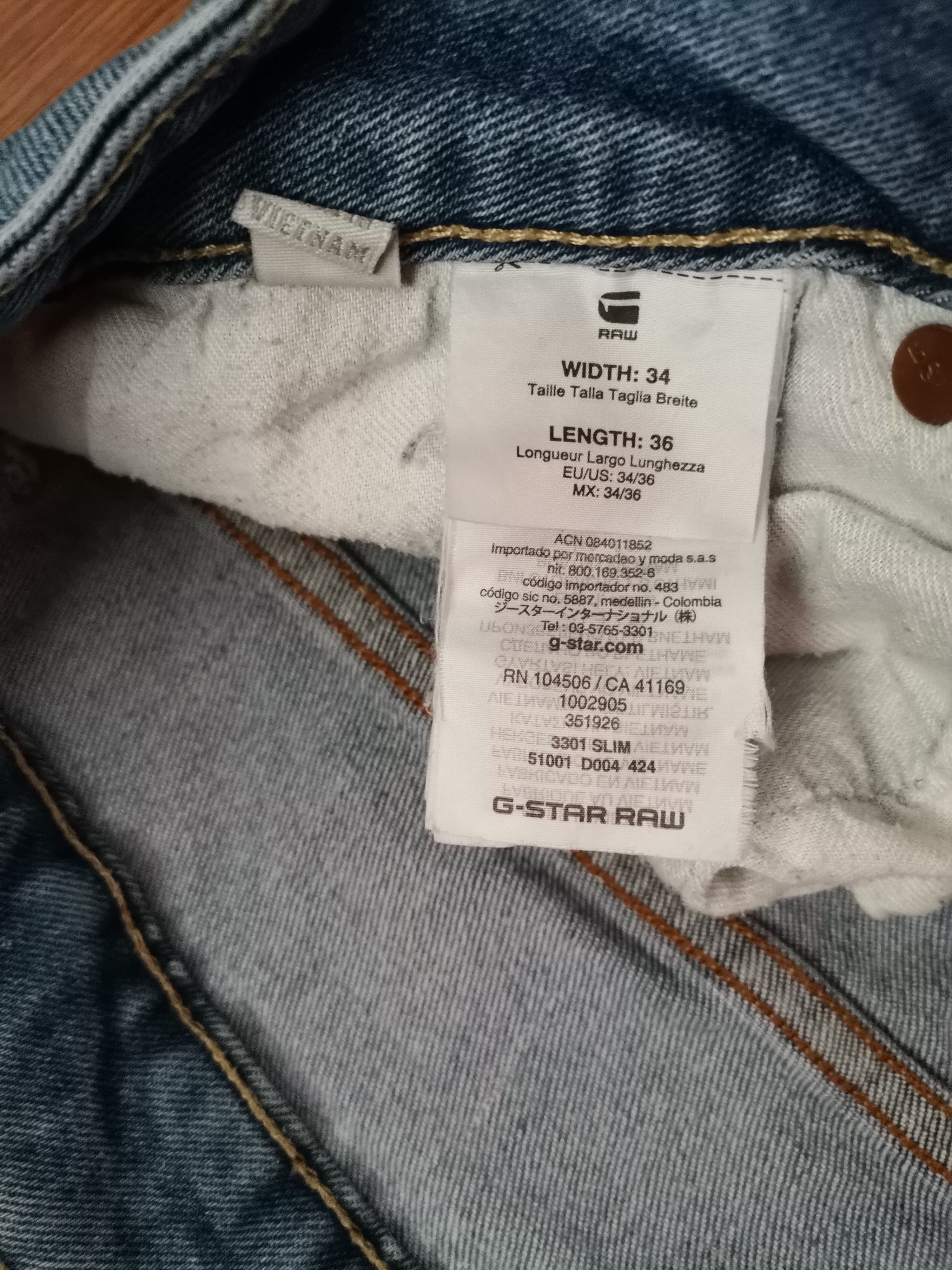 G-Star G-Star Raw Jeans Size US 34 / EU 50 - 6 Thumbnail