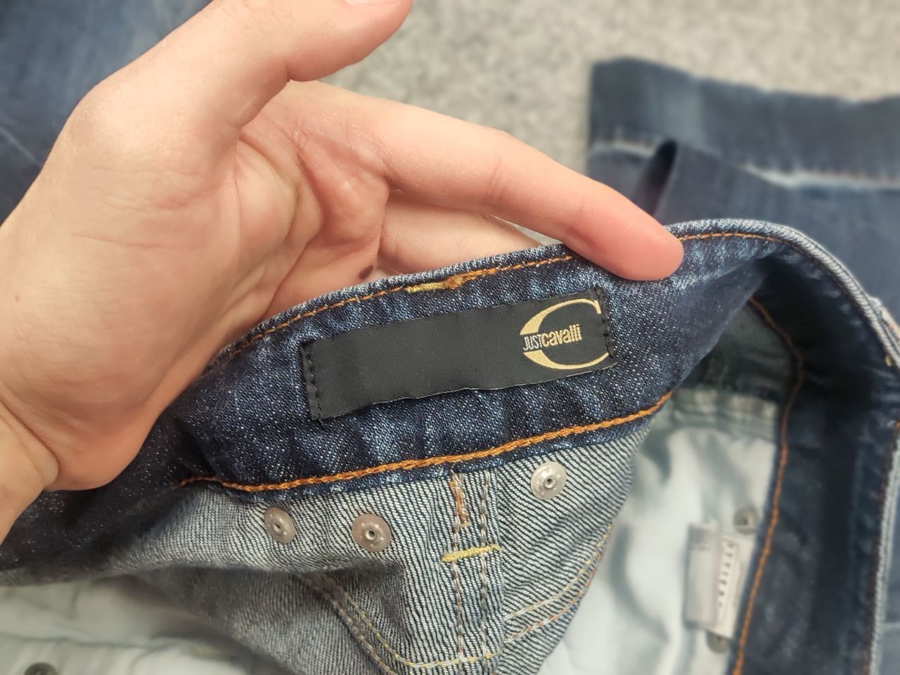 Just Cavalli Vintage 90's Just Cavalli Faded Denim Logo Jeans Y2K Style Size US 30 / EU 46 - 18 Thumbnail