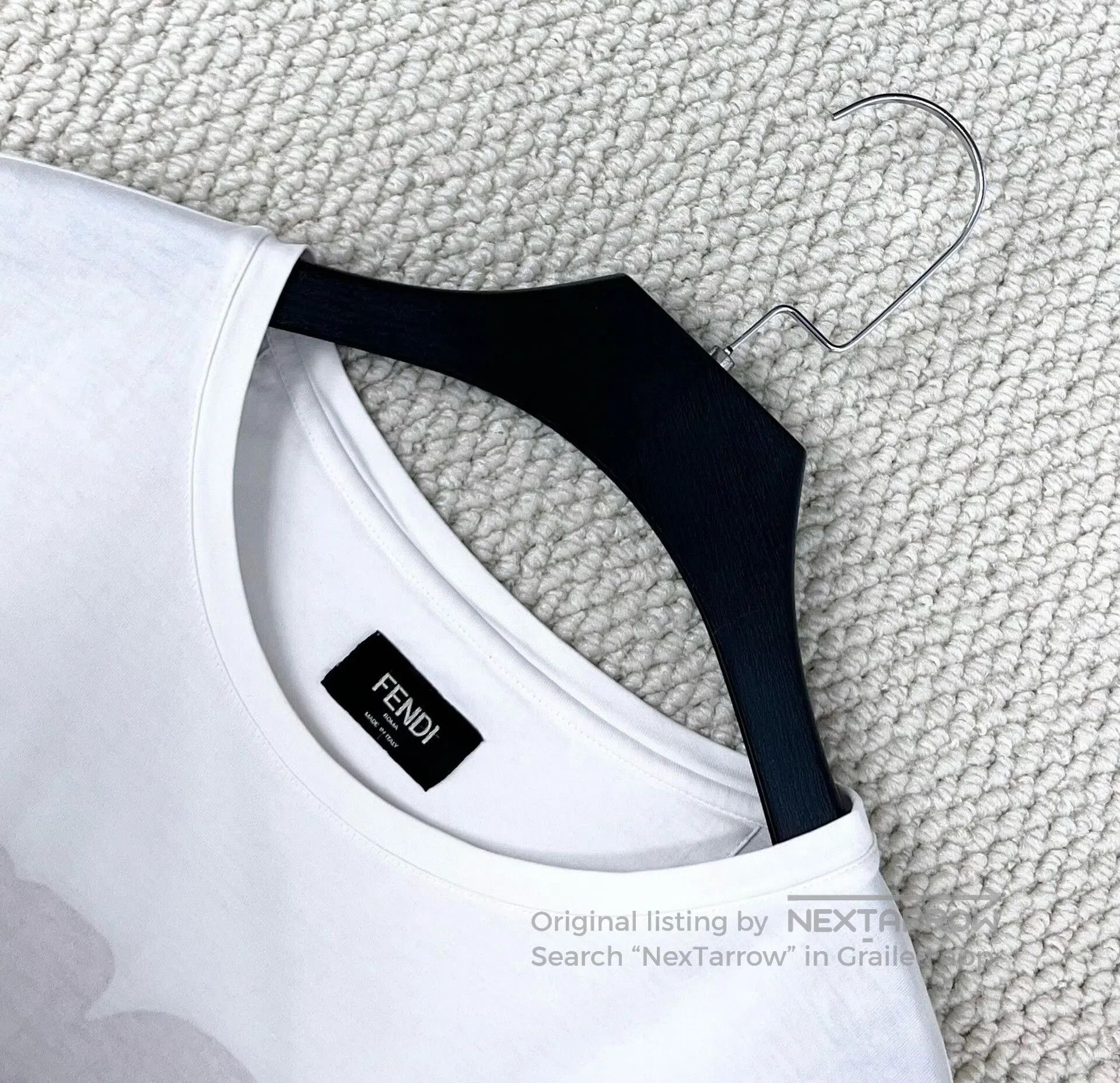 Fendi Fendi Beige Long Sleeve Logo T-Shirt. Size S / US 4 / IT 40 - 2 Thumbnail