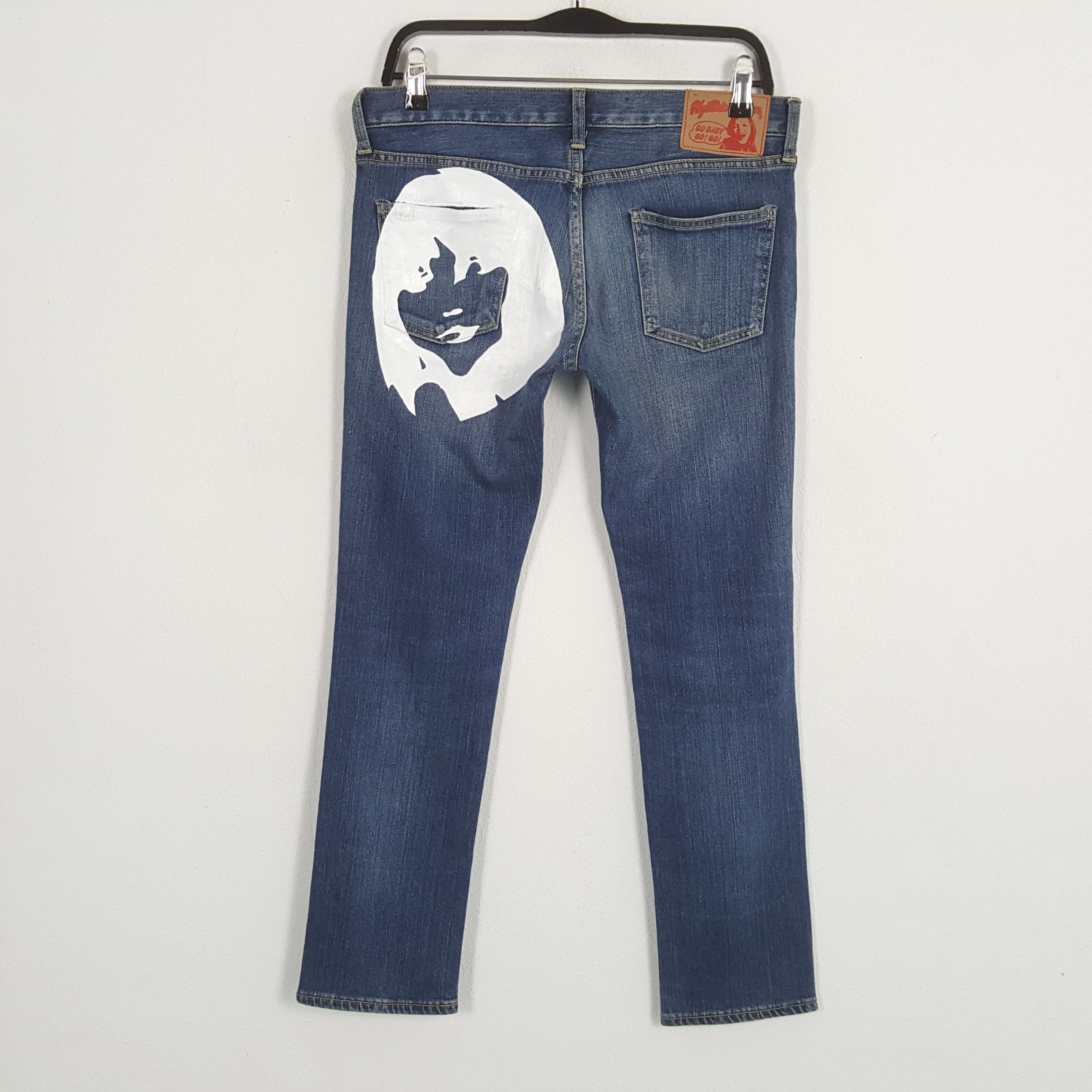 Hysteric Glamour × Japanese Brand × Vintage HYSTERIC GLAMOUR Japanese Brand Custom Art Jeans Size 31" - 1 Thumbnail