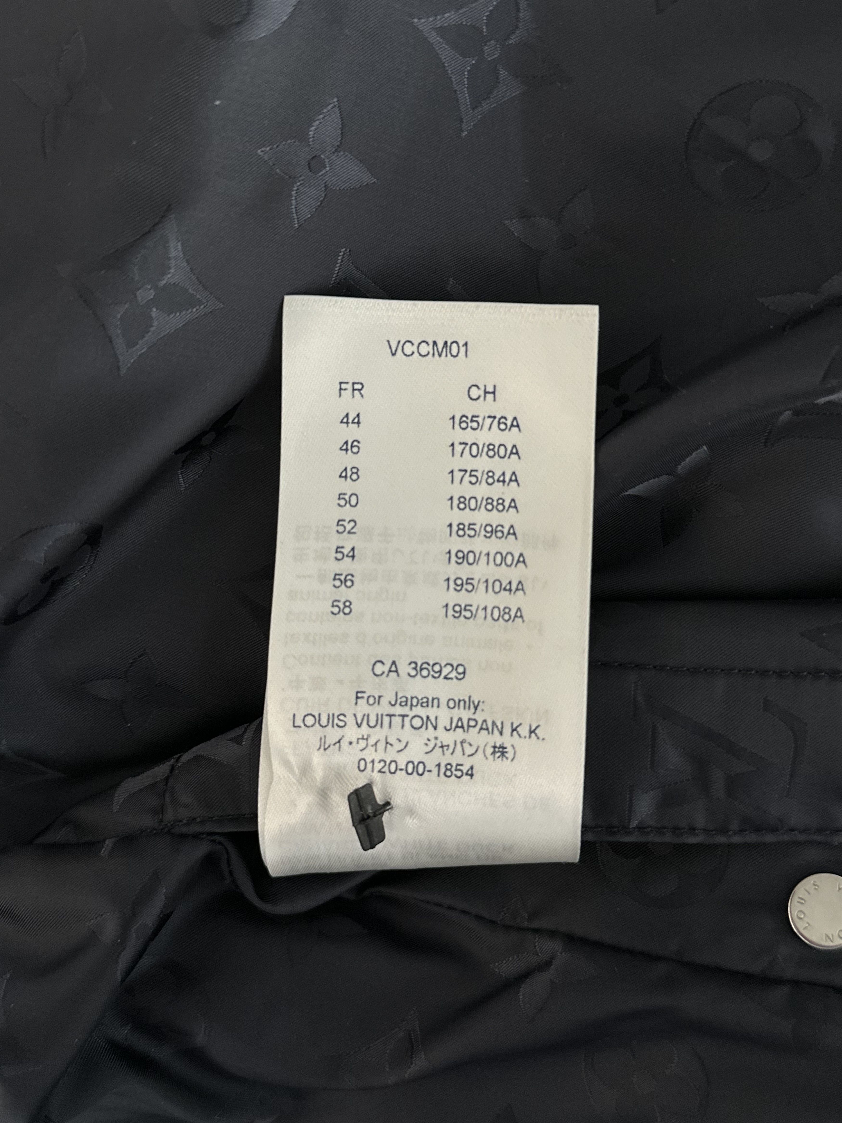 Louis Vuitton Louis Vuitton Black Monogram Reversible Puffer Jacket Size US XXL / EU 58 / 5 - 8 Thumbnail