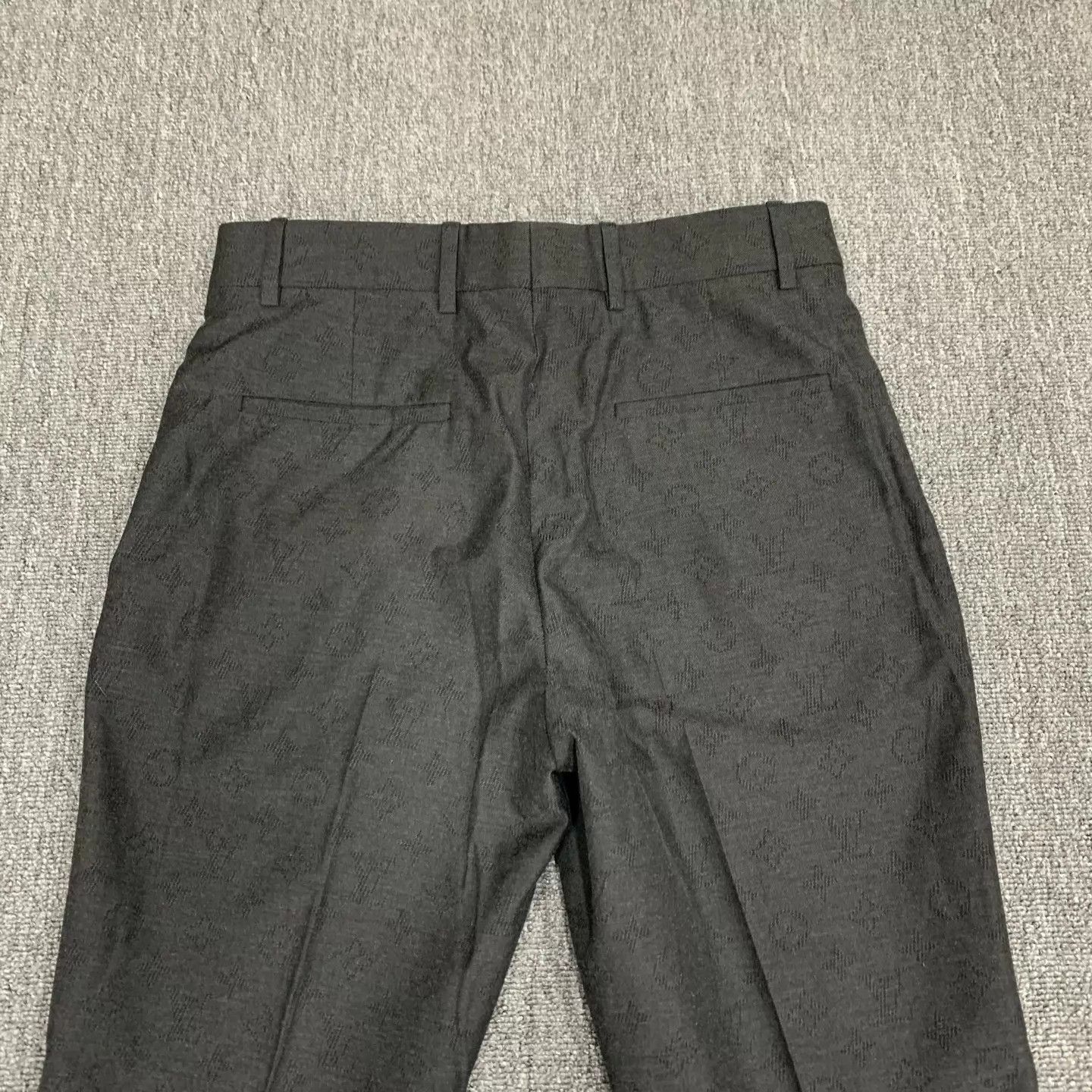 Louis Vuitton LV Black Monogram Wool Trousers Size 46 Size US 30 / EU 46 - 7 Thumbnail