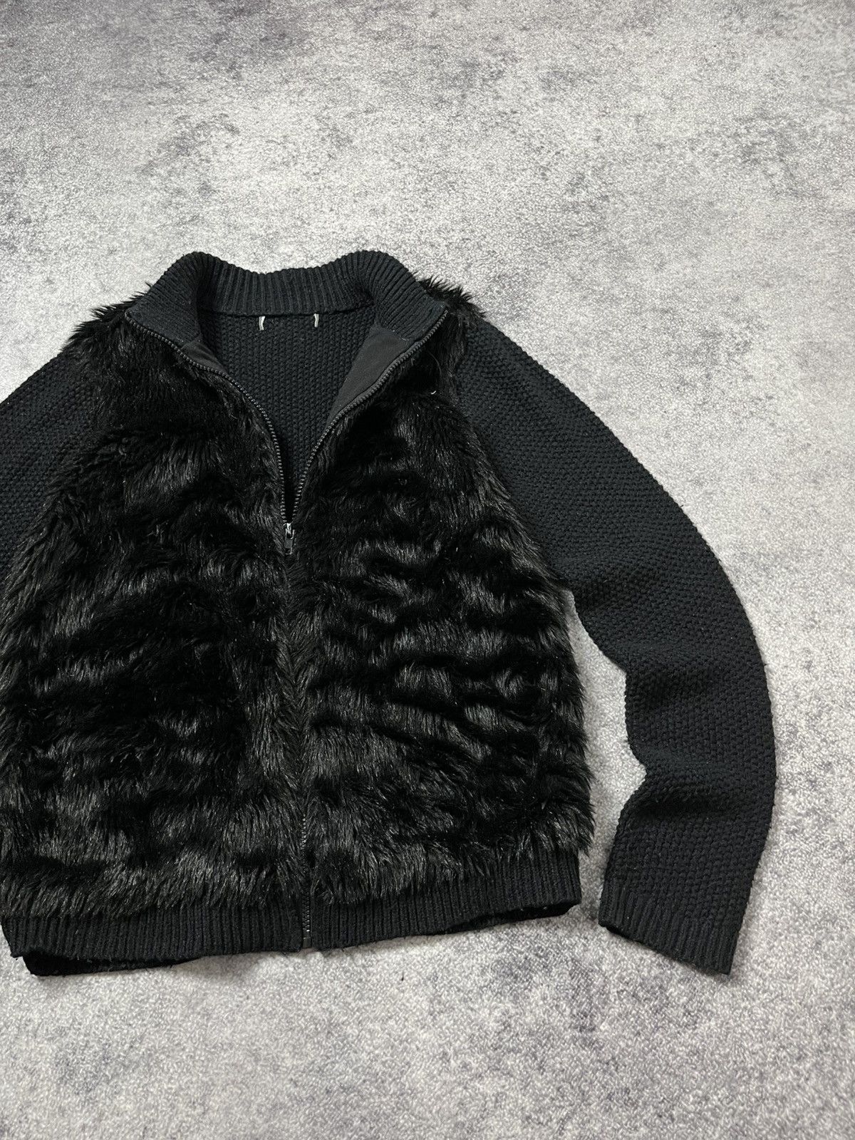 Hysteric Glamour 🔥FAUX FUR HYSTERIC GLAMOUR VIBE CROPPED ZIP SWEATER JACKET Size US M / EU 48-50 / 2 - 1 Thumbnail
