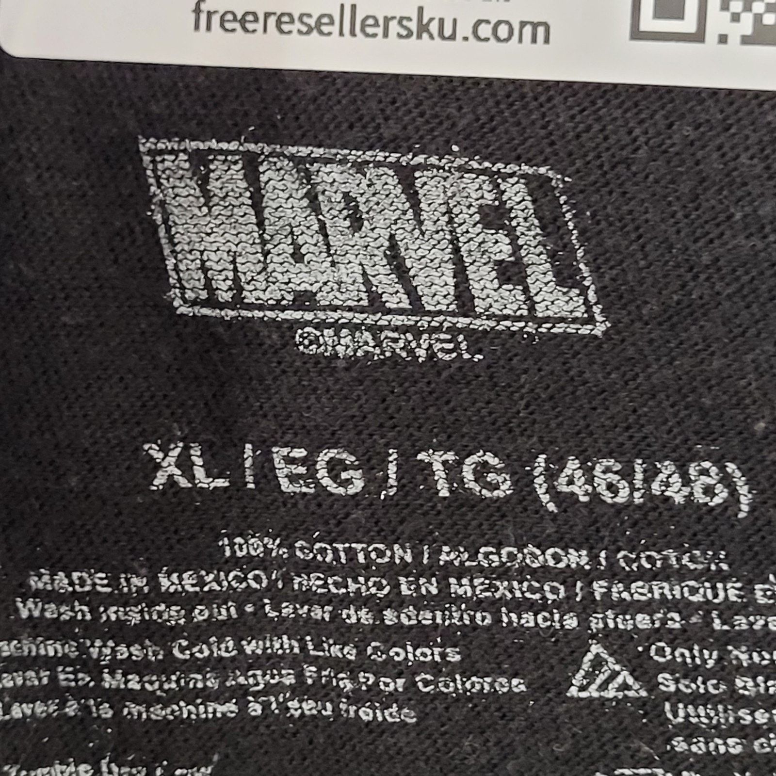 Marvel Comics Marvel-Universe Deadpool Party Shirt L/XL 23x26 Crop Black Size US XL / EU 56 / 4 - 15 Thumbnail