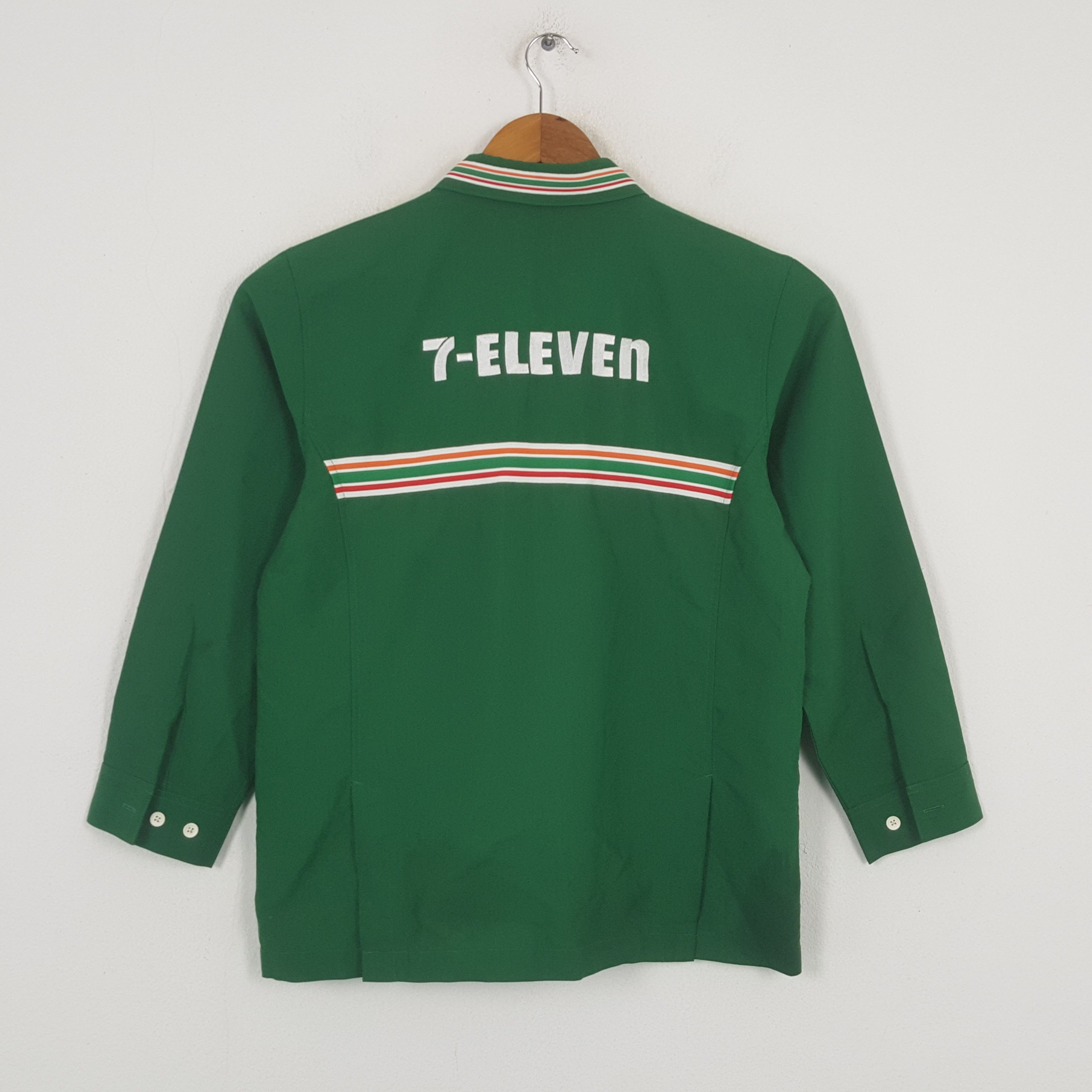 Japanese Brand × Vintage Vintage 7-ELEVEN Japan Workers Uniform Shirt Jacket C285N7 Size US M / EU 48-50 / 2 - 3 Thumbnail