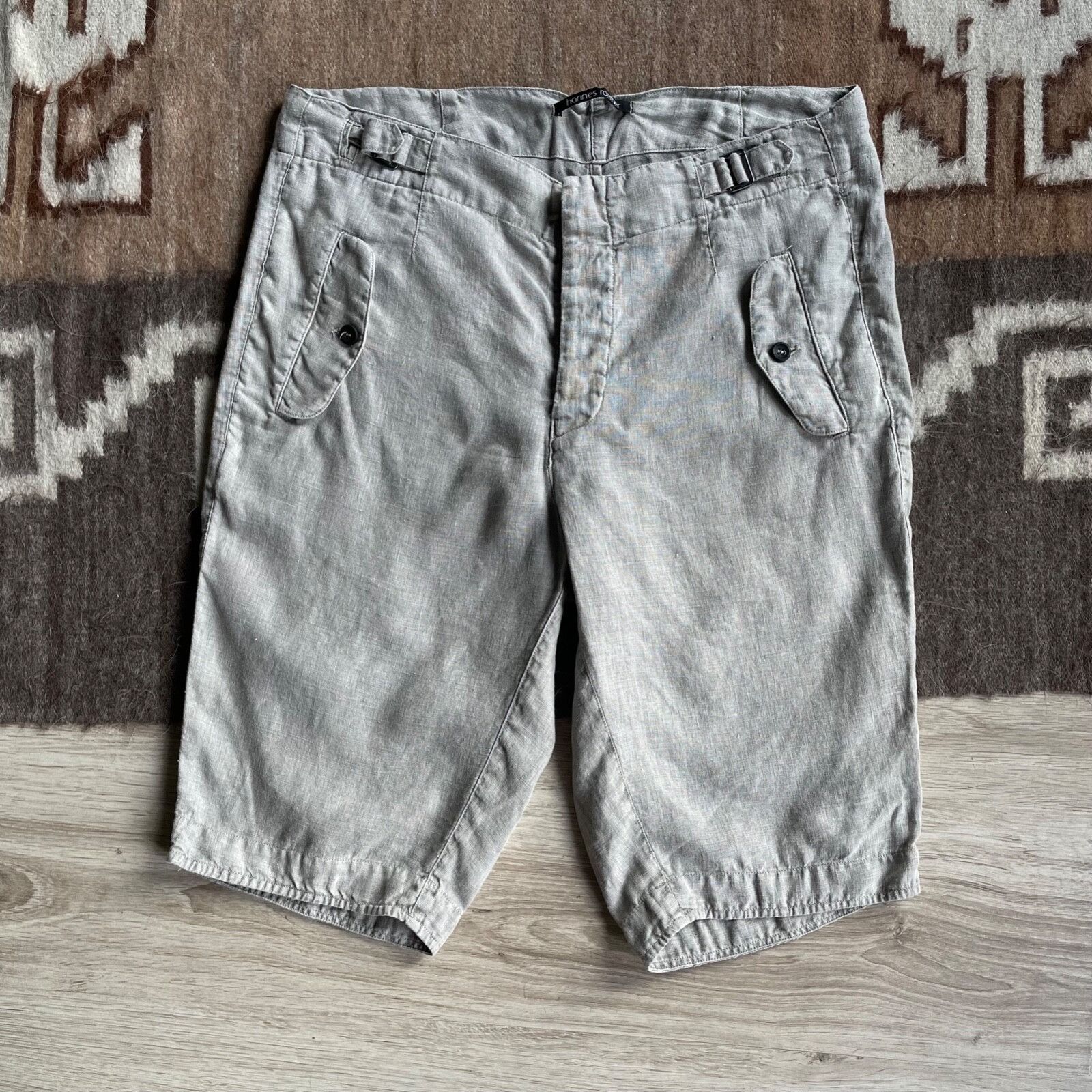 hannes roether Hannes Roether Linen Summer Shorts Size L 9170AC Size US 34 / EU 50 - 1 Thumbnail
