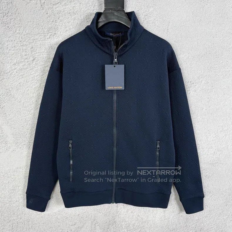 Louis Vuitton Louis Vuitton Stand-up Collar Dark Embossed Zip Solid Long Size US S / EU 44-46 / 1 - 1 Thumbnail